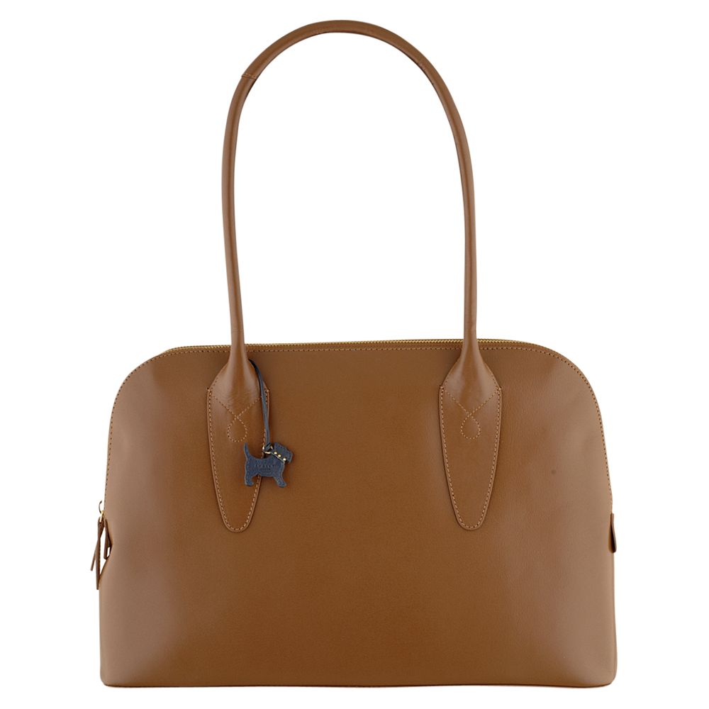 Radley Aldgate A4 Zip Top Tote Handbag Tan