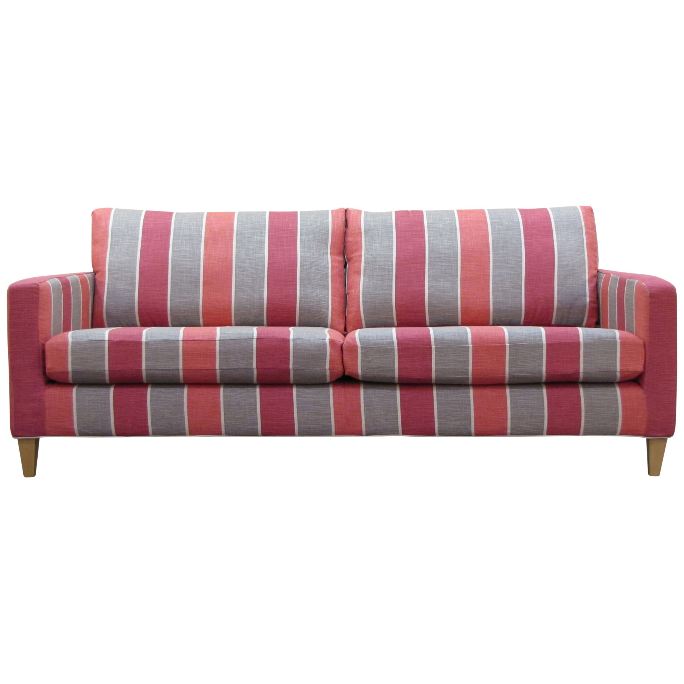 John Lewis Bailey Grand Sofa, Delaware Stripe, Tuscany, width 214cm