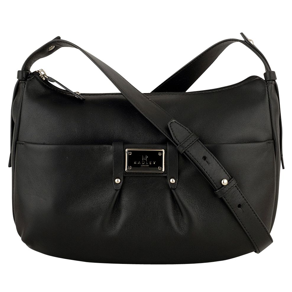 Radley Ealing Ziptop Across Body Handbag Black
