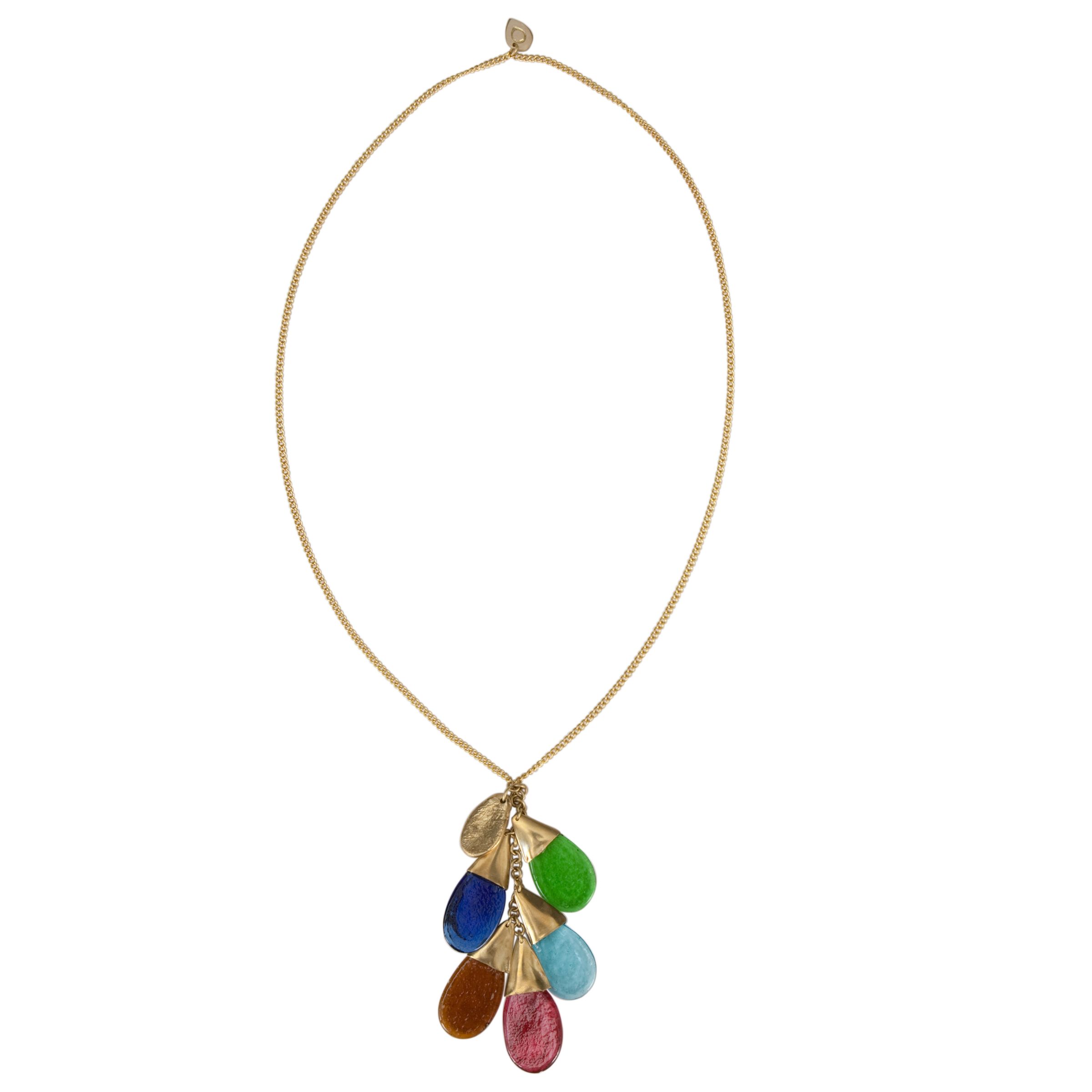 Made Macho Mingi Brass and Glass Beads Necklace