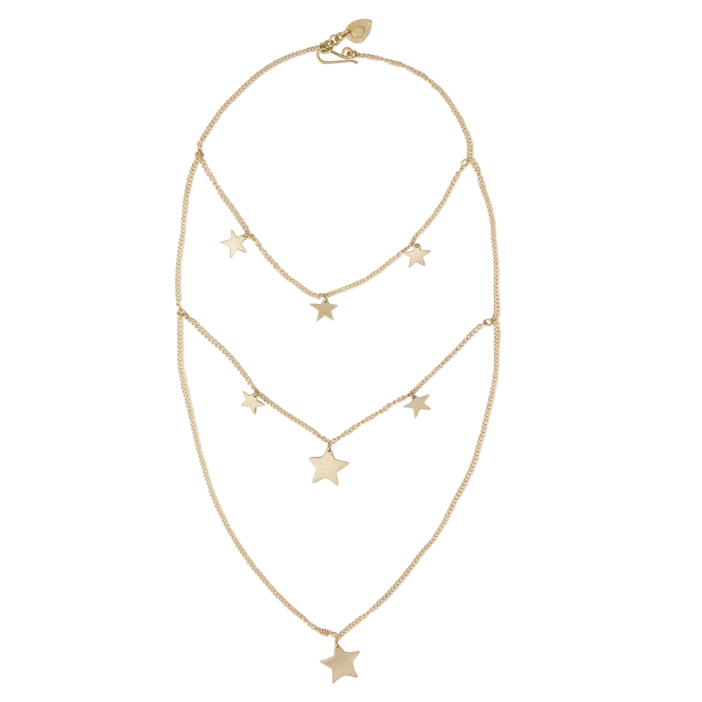 Made Nyota Net Brass Necklace