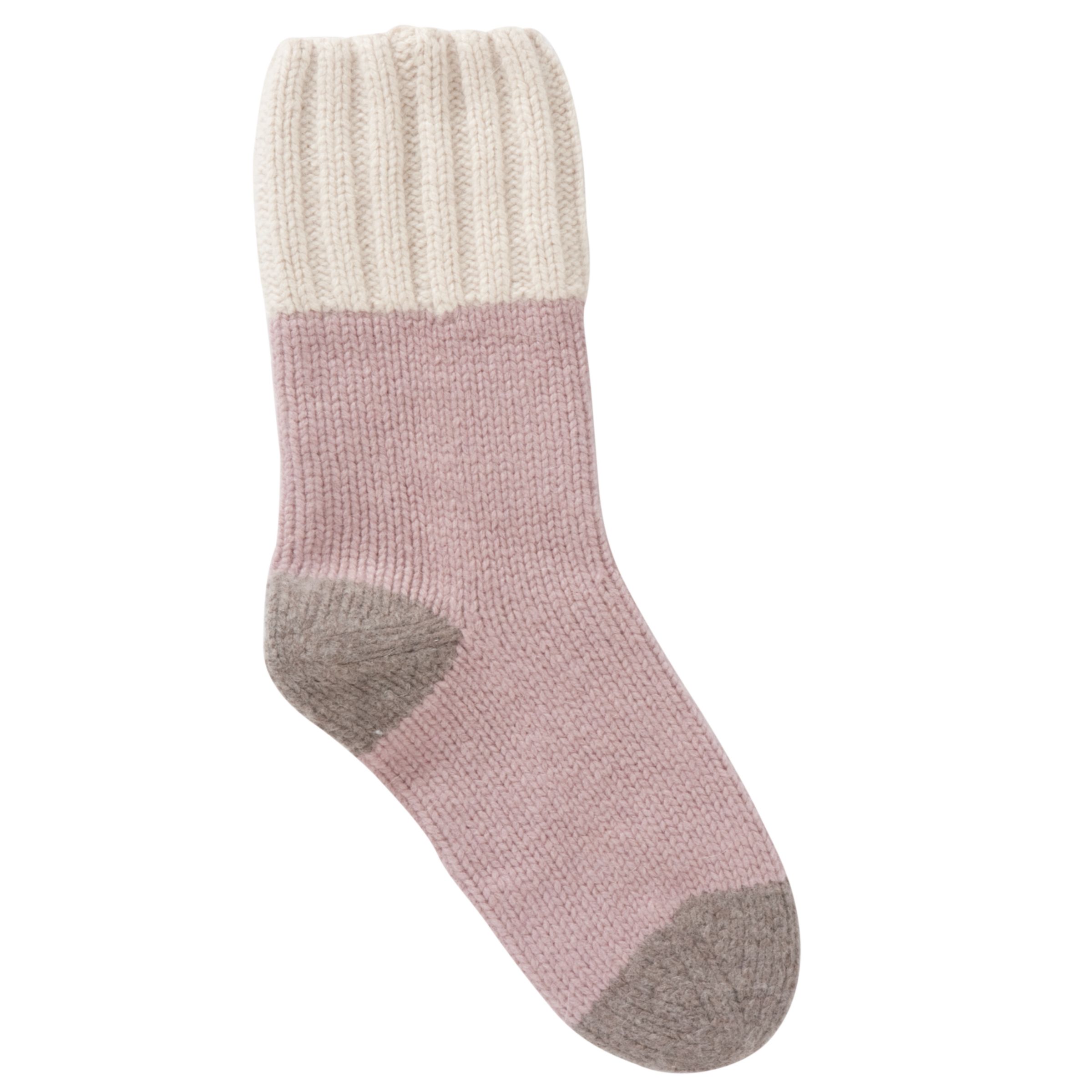 Clements Ribeiro for John Lewis Colour Block Sock, Bullfinch/Limestone/Mink
