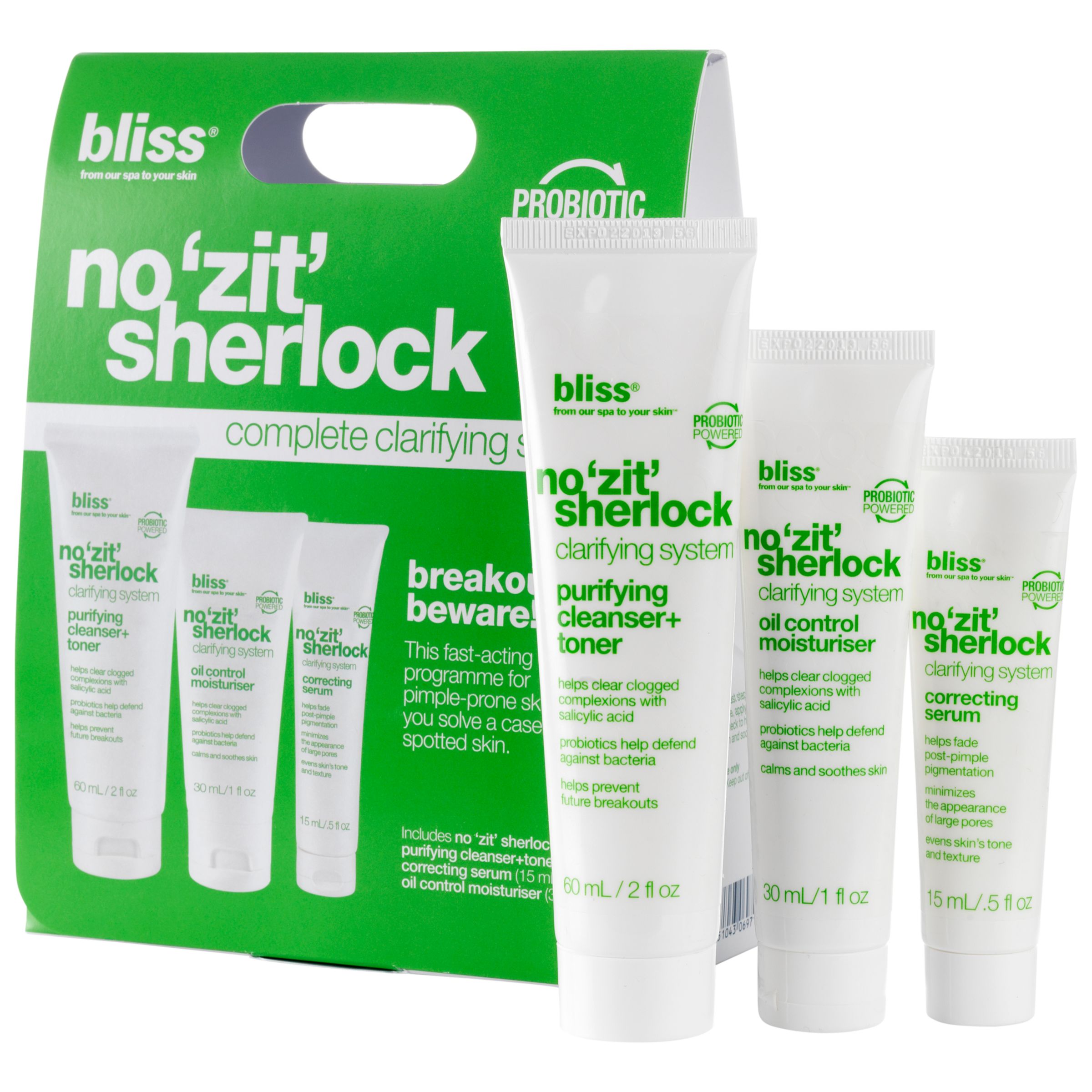 bliss No Zit Sherlock Complete Clarifying System