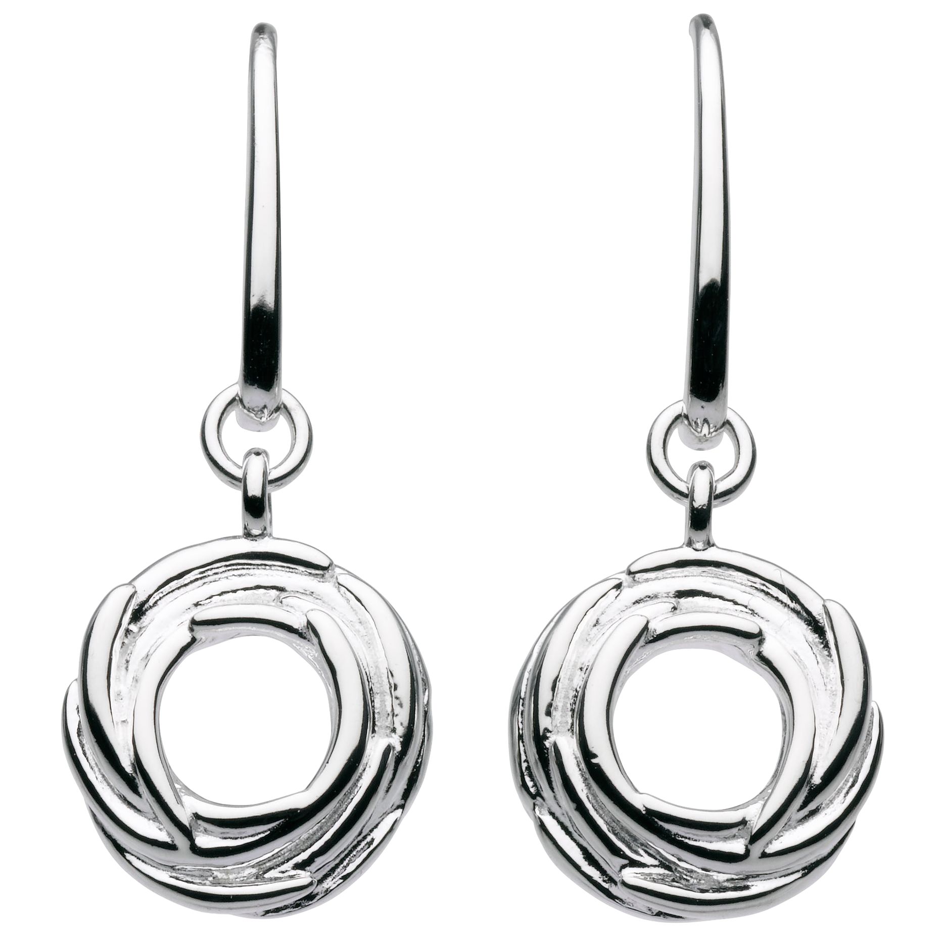 Sterling Silver Nest Drop Earrings