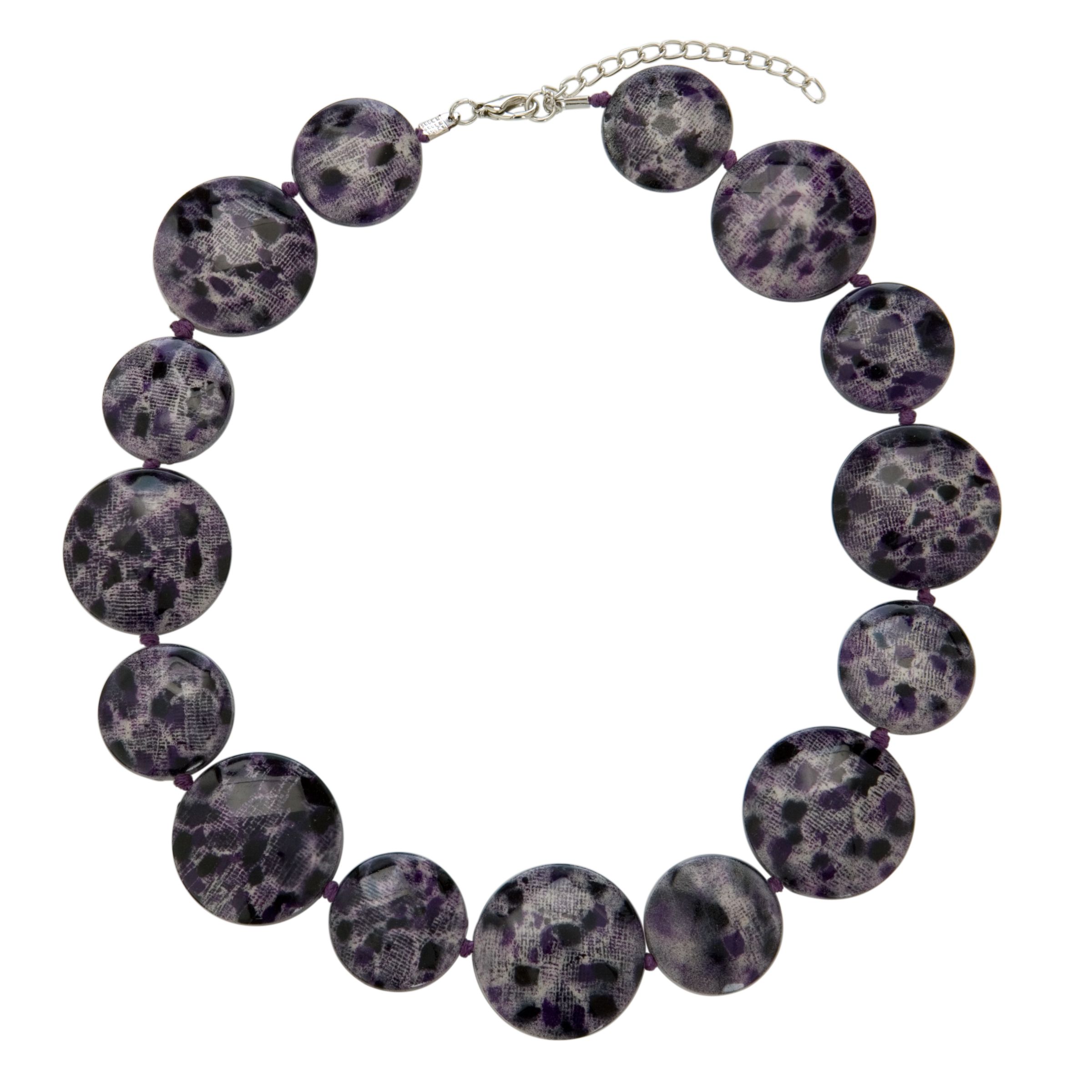 John Lewis Women Animal Bead Necklace, Purple