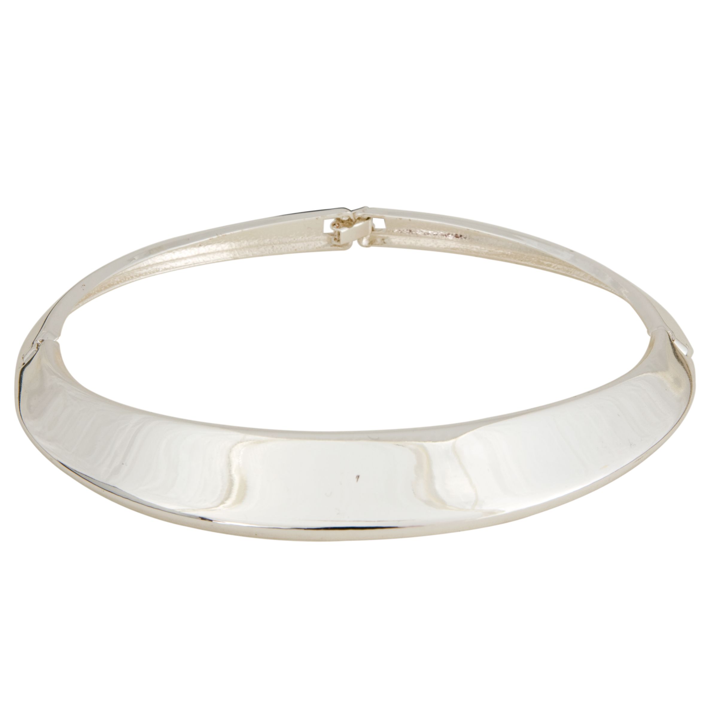 John Lewis Women Silver Torque Necklace