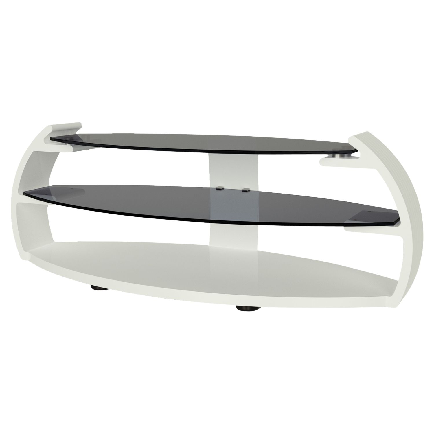 Pebble TV Stand, White