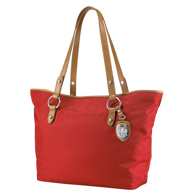Lauren by Ralph Lauren Classic Nylon Tote Handbag, Red
