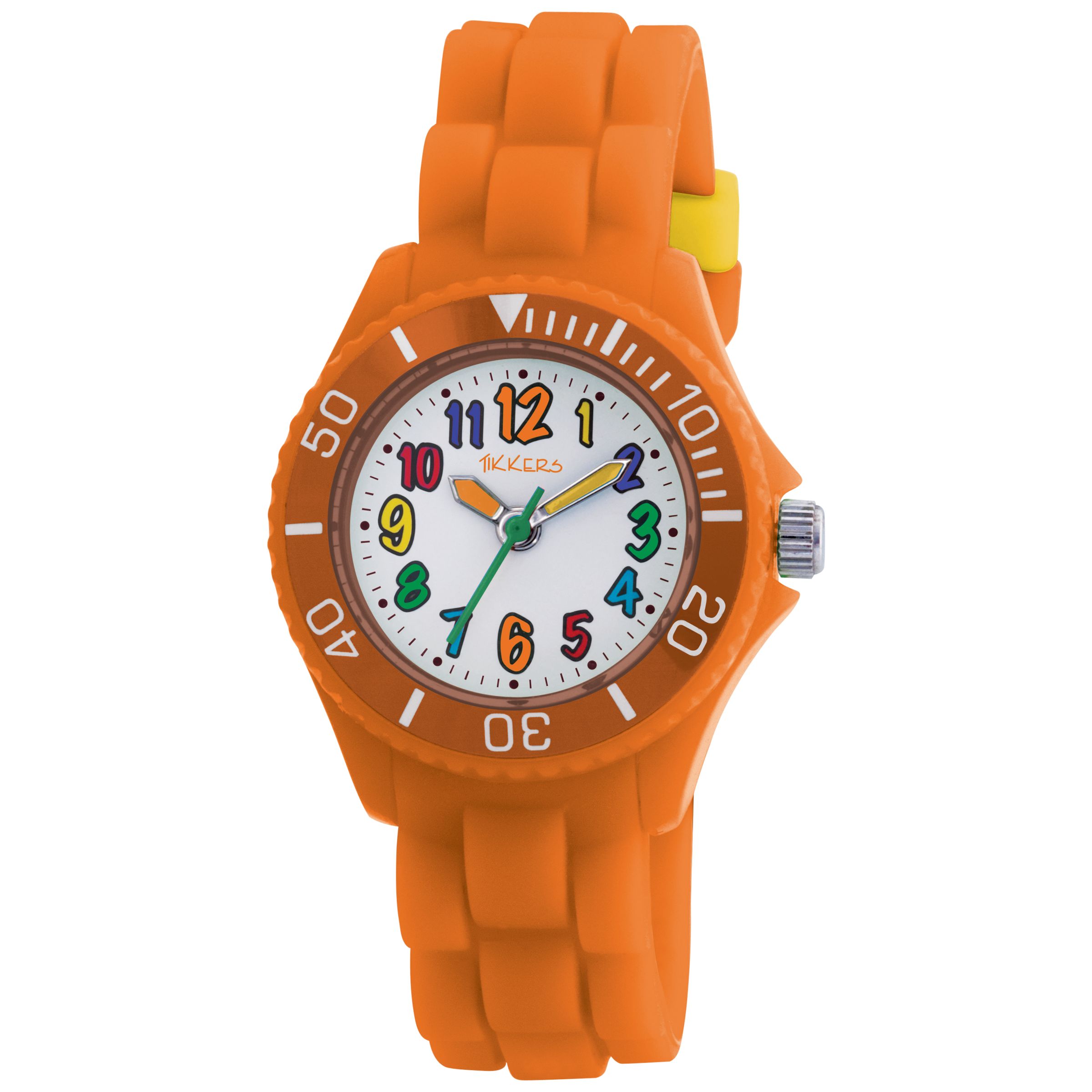Tikkers TK0015 Kids Rubber Strap Watch, Orange