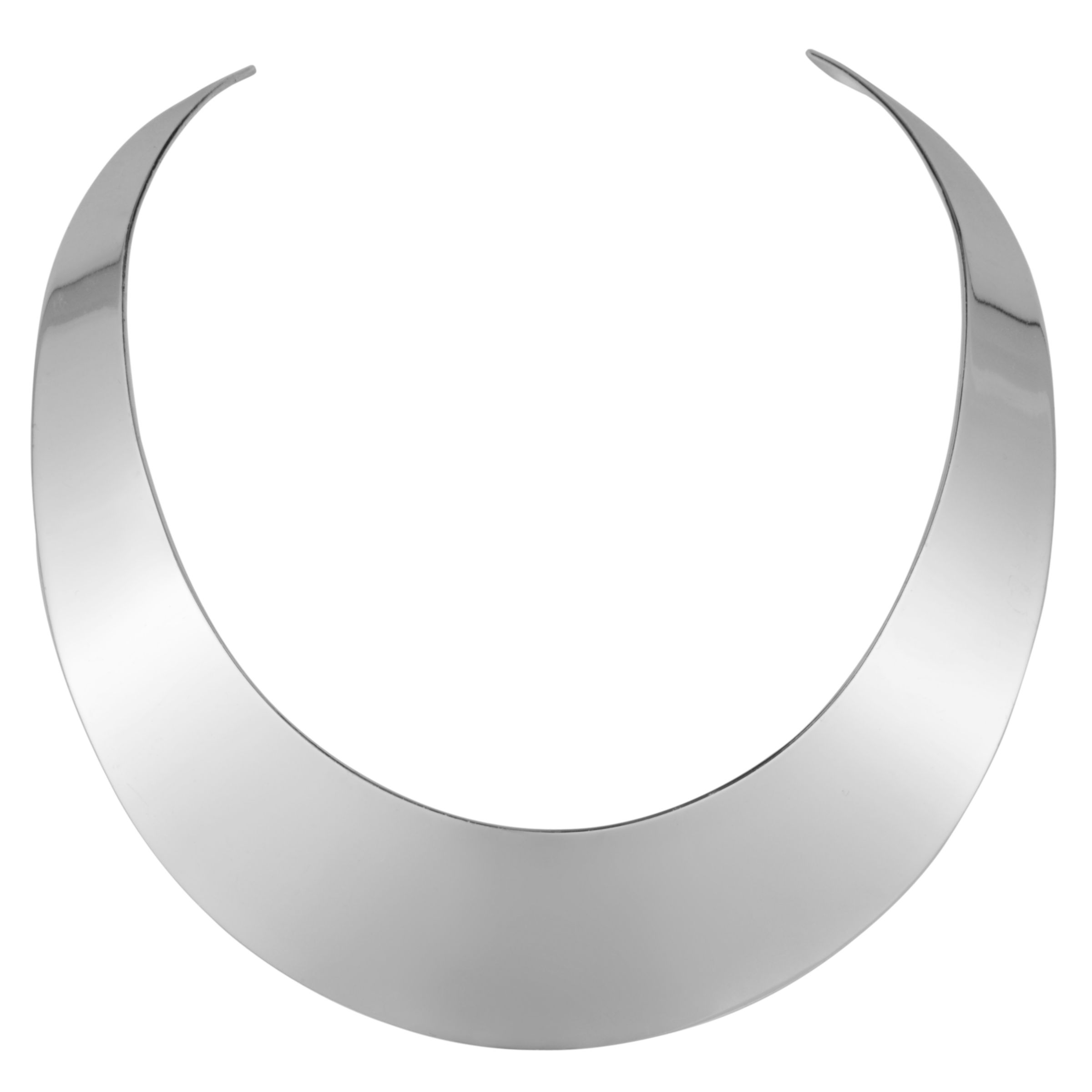 COLLECTION, John Lewis Women Brushed Silver-Tone Torque Necklace