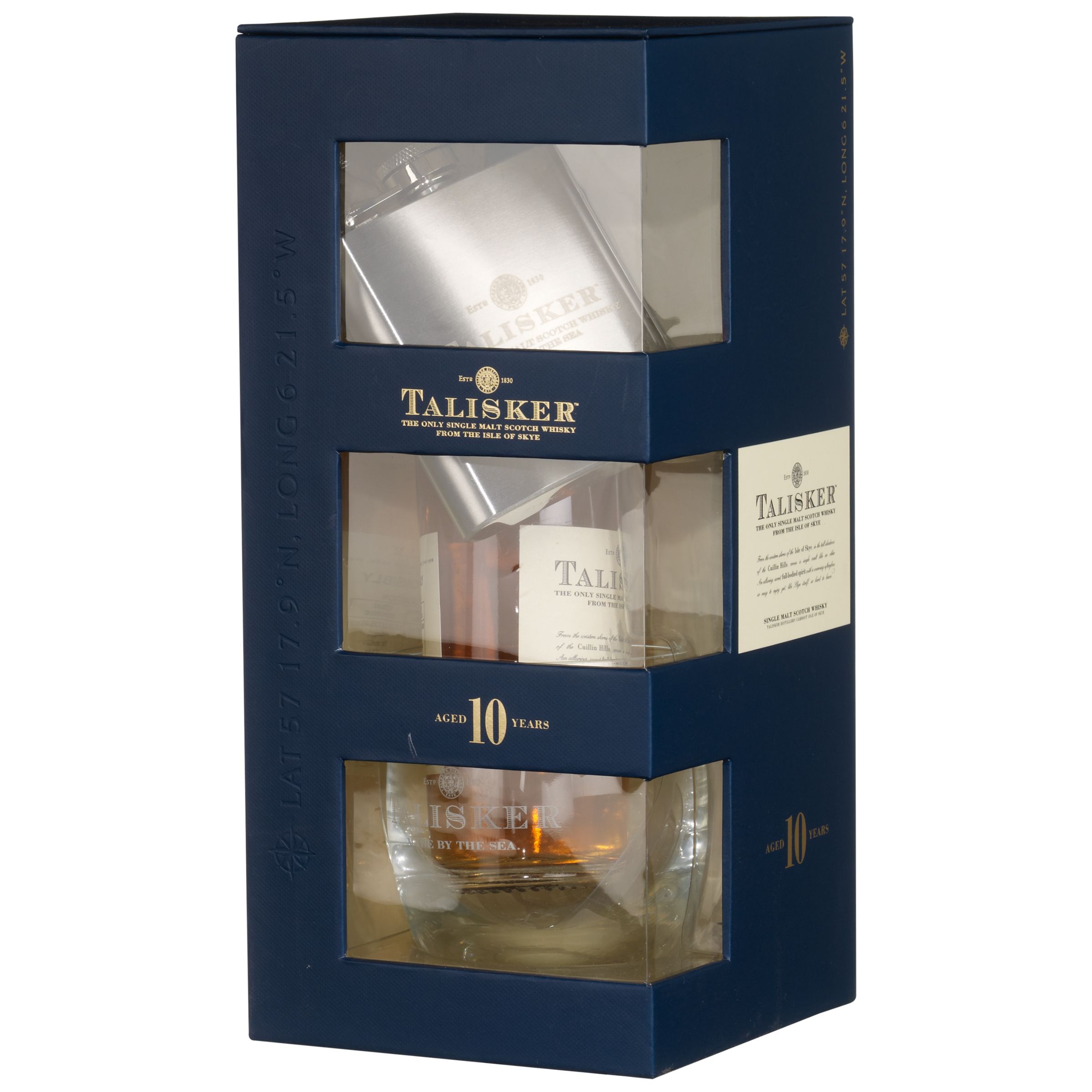 Talisker Whisky Glass amp Flask Gift Set 20cl