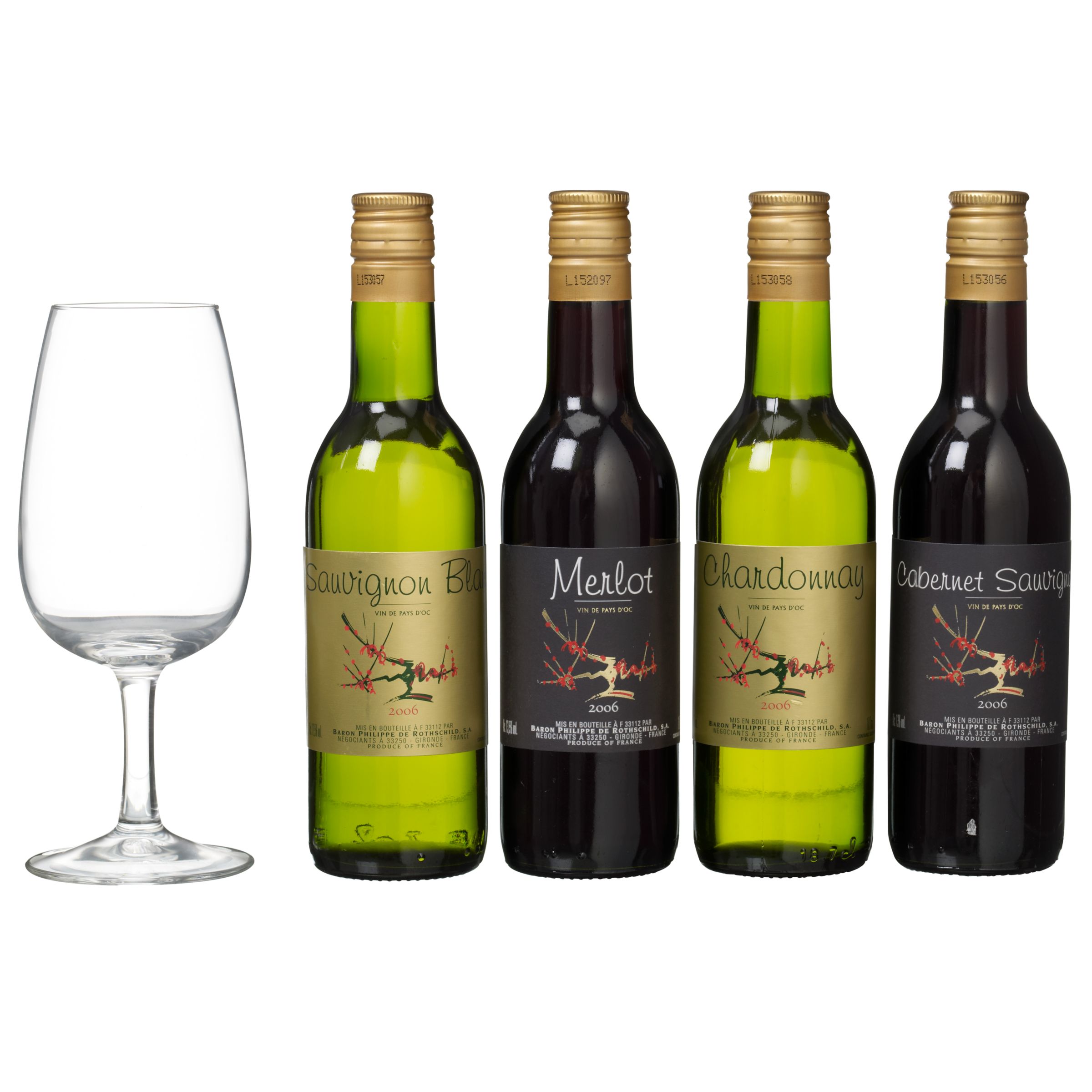 Wine Tasting Set in a Box 4 x 187cl