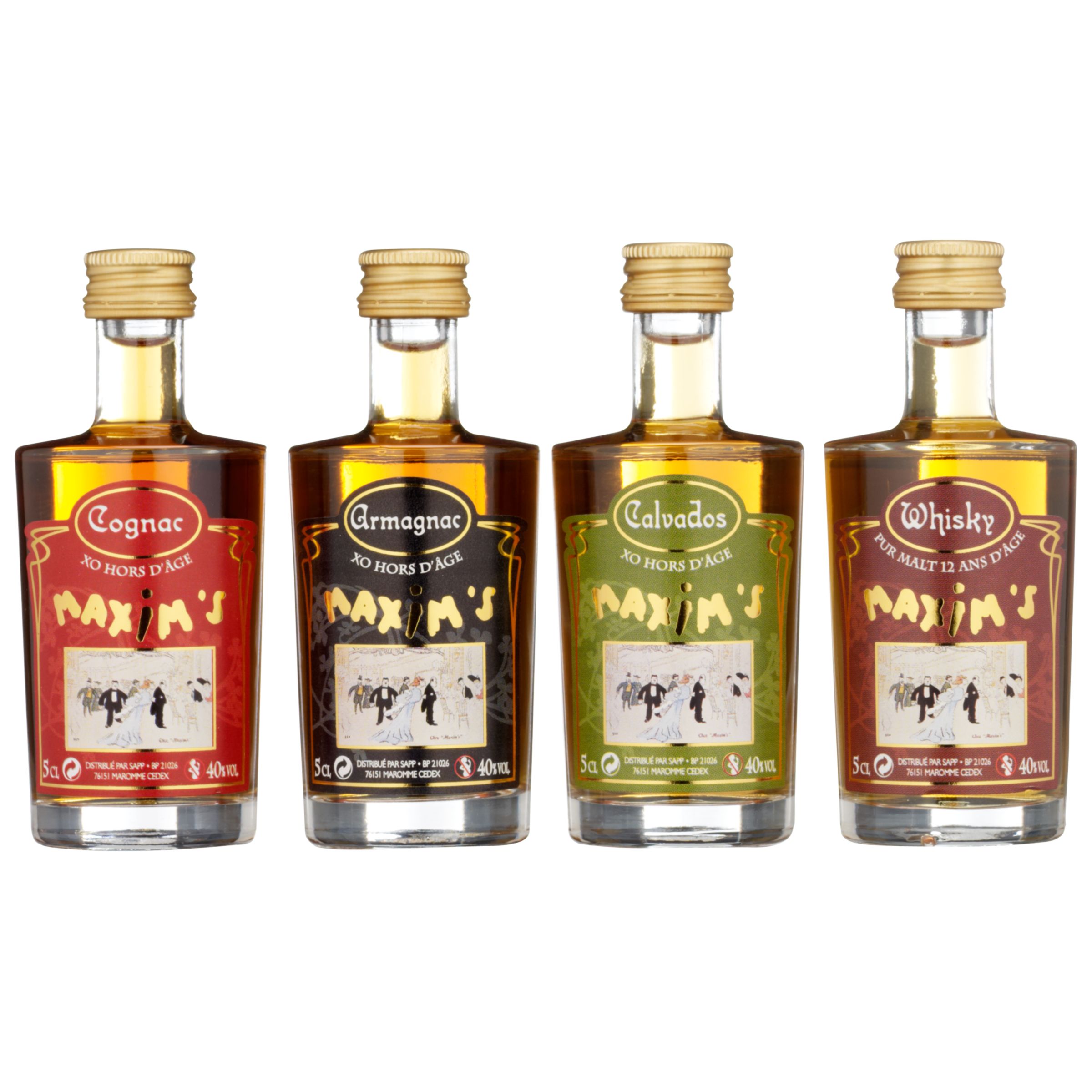 Maxims Cognac Armagnac Calavados amp Whisky Gift Set