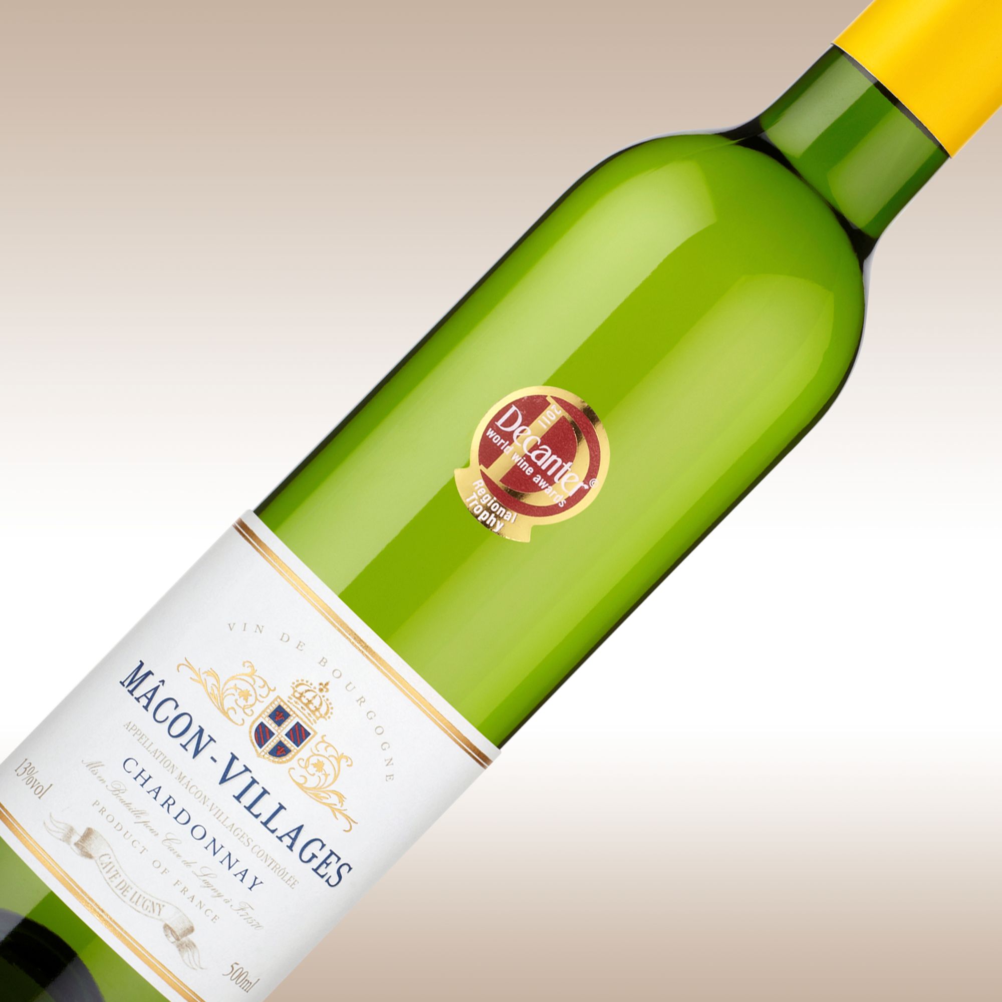 Cave de Lugny Chardonnay 2009/10 Mâcon-Villages, Burgundy, France, 50cl