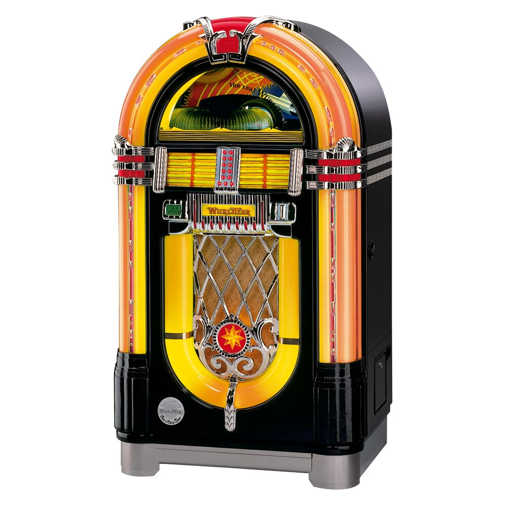 Wurlitzer One More Time Jukebox, CD Edition, Black at John Lewis