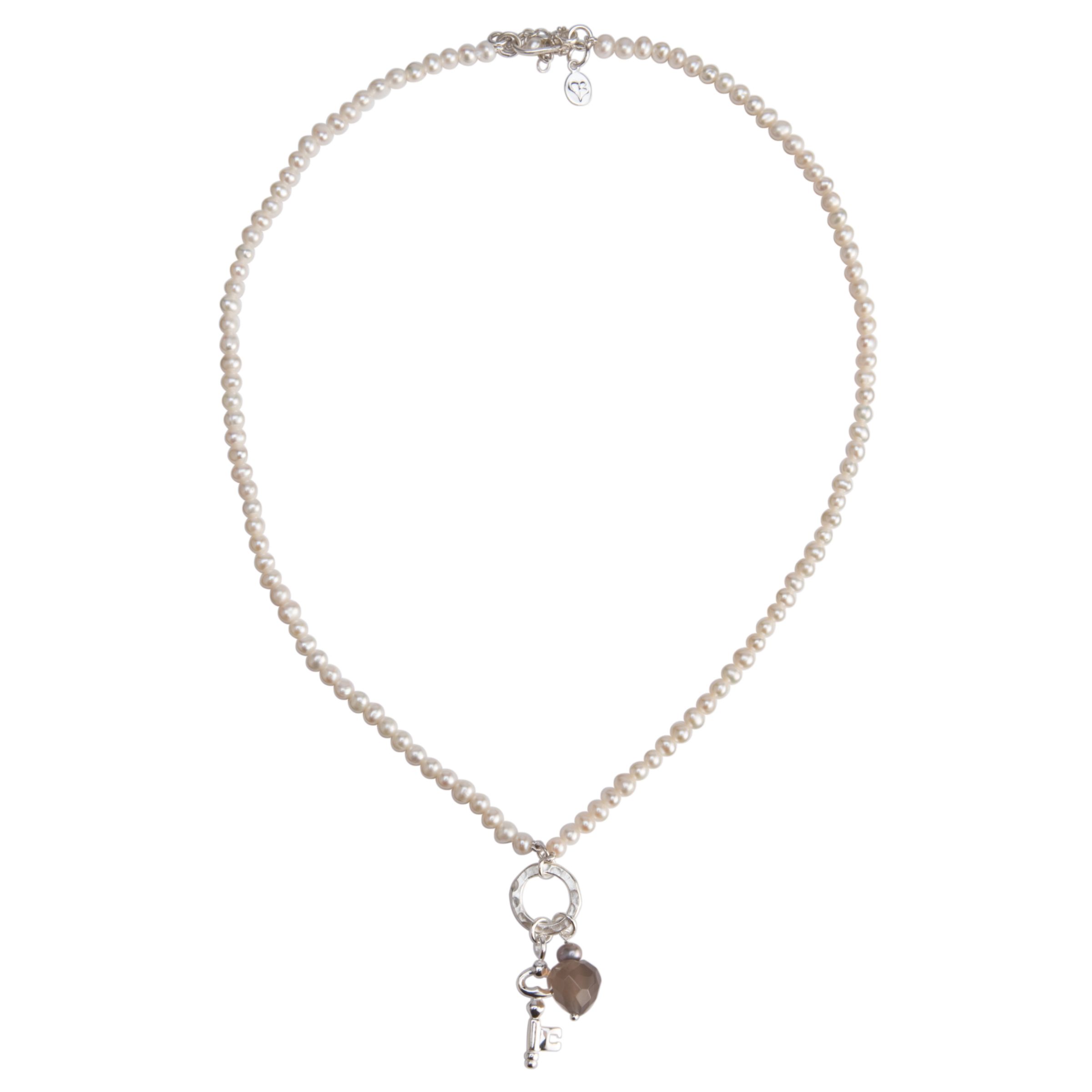Claudia Bradby Pearl Smalll Key Necklace