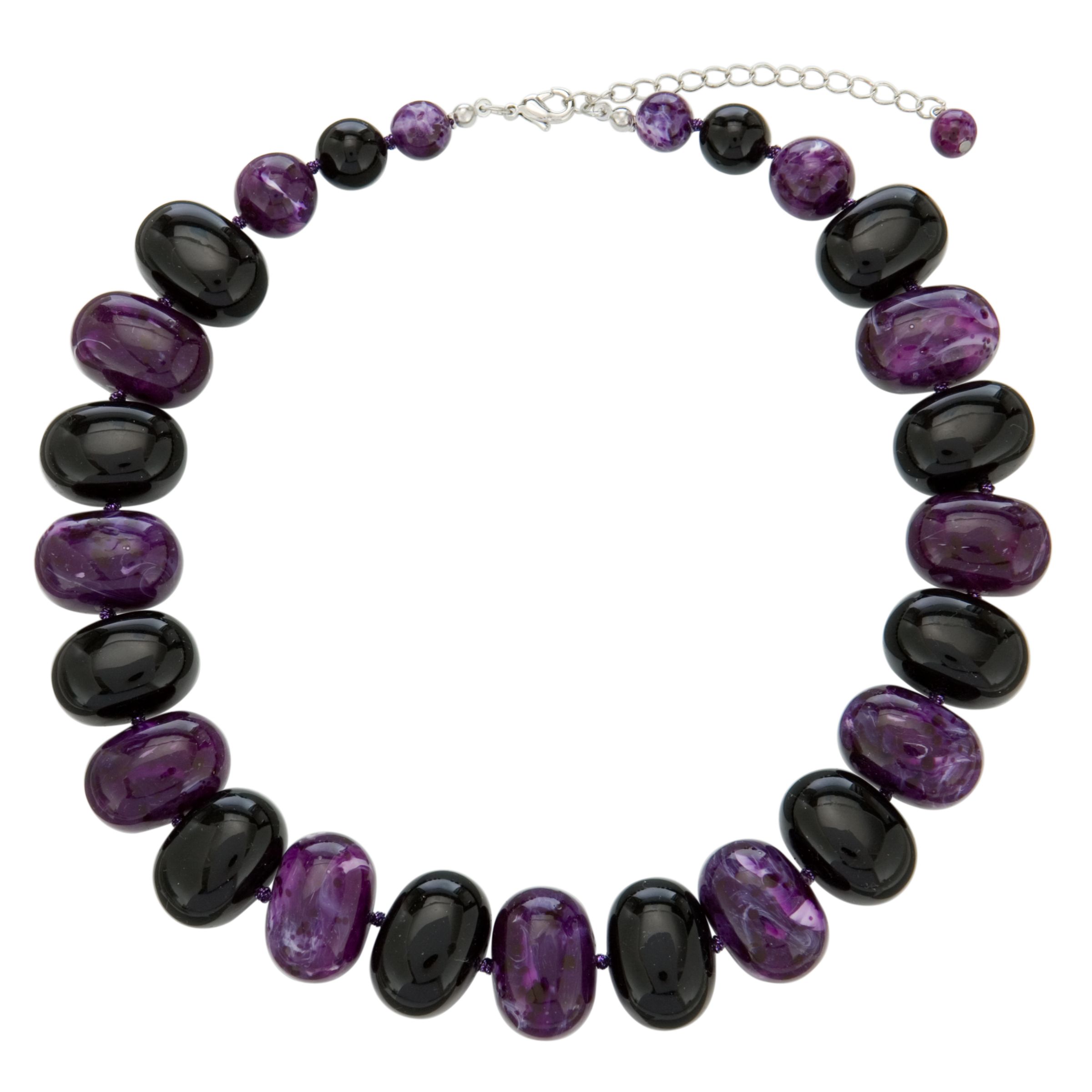 John Lewis Women Potato Bead Necklace, Purple