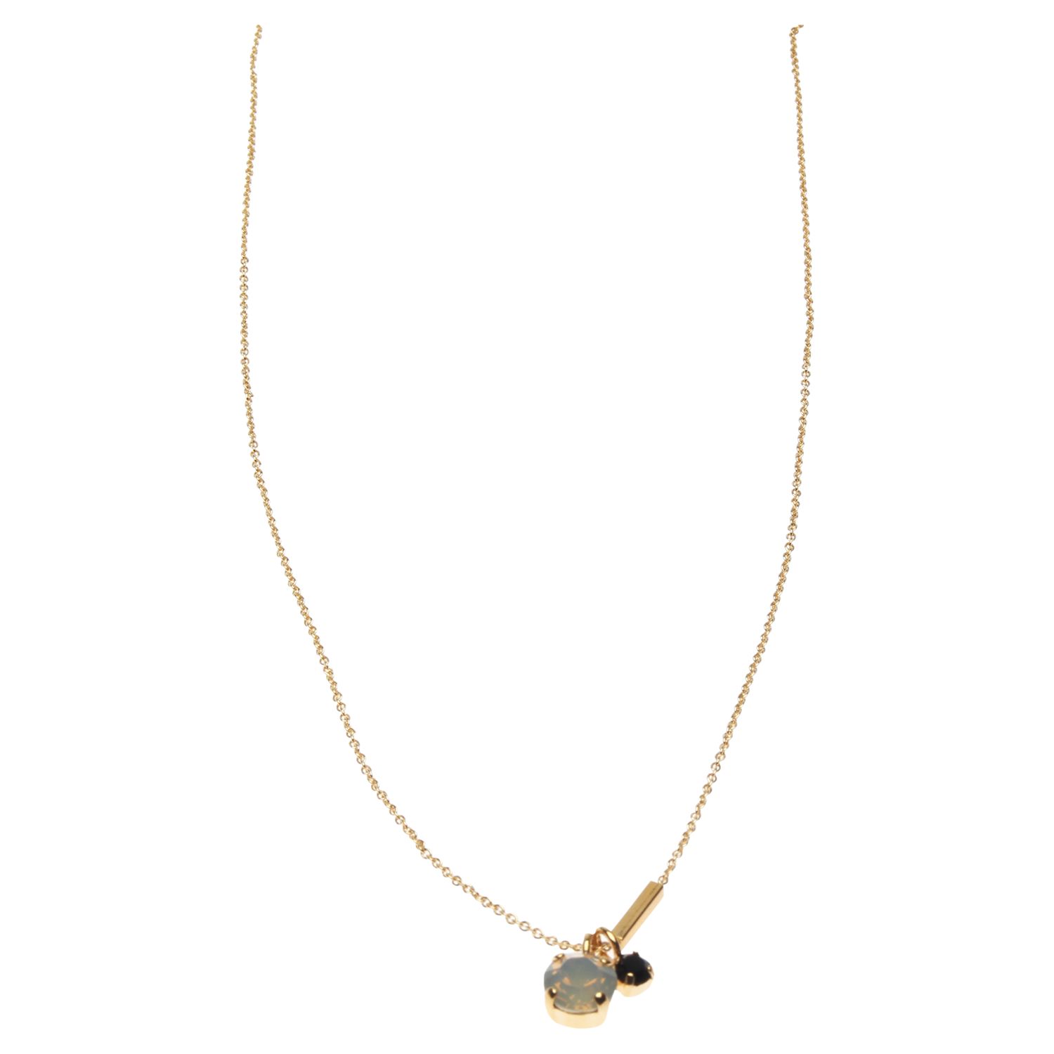 Sabrina Dehoff Crystal Pendant Necklace, Black