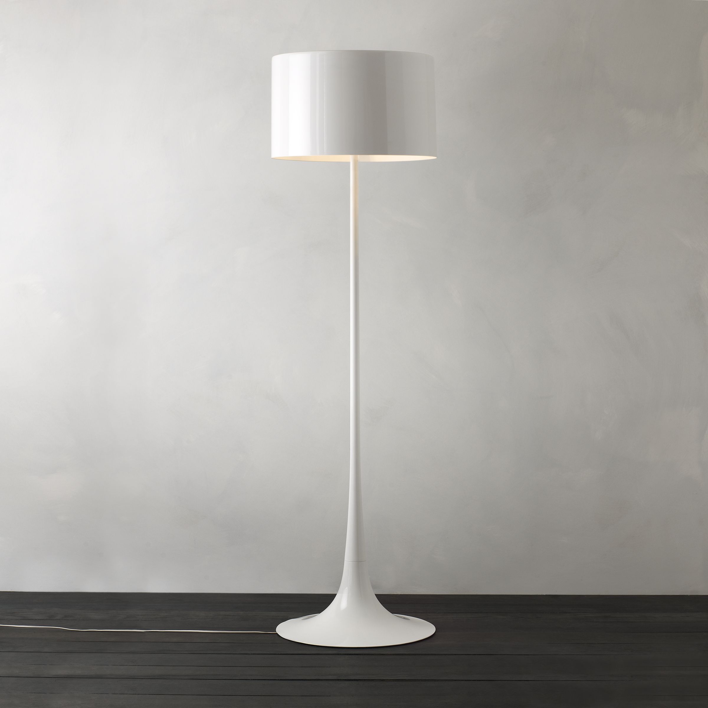 Flos Spun Floor Lamp, White at JohnLewis