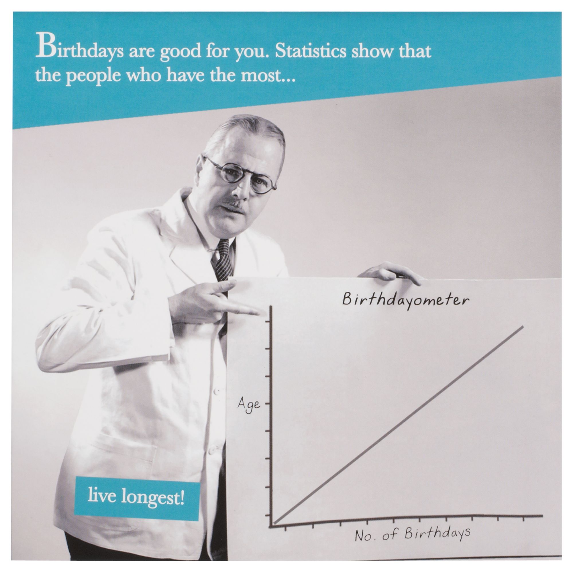 Buy Pigment Man Holding Chart Birthday Card online at J
