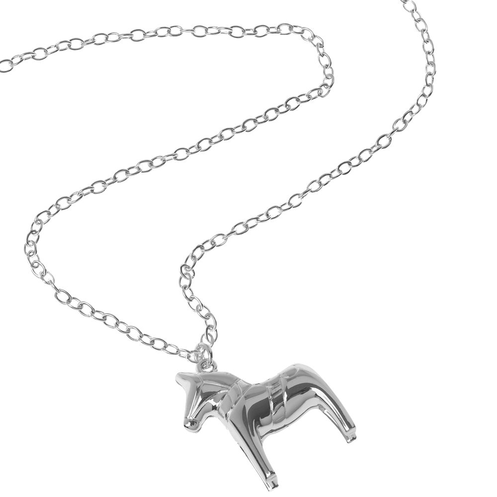 Renaissance Life Horse Necklace, Silver