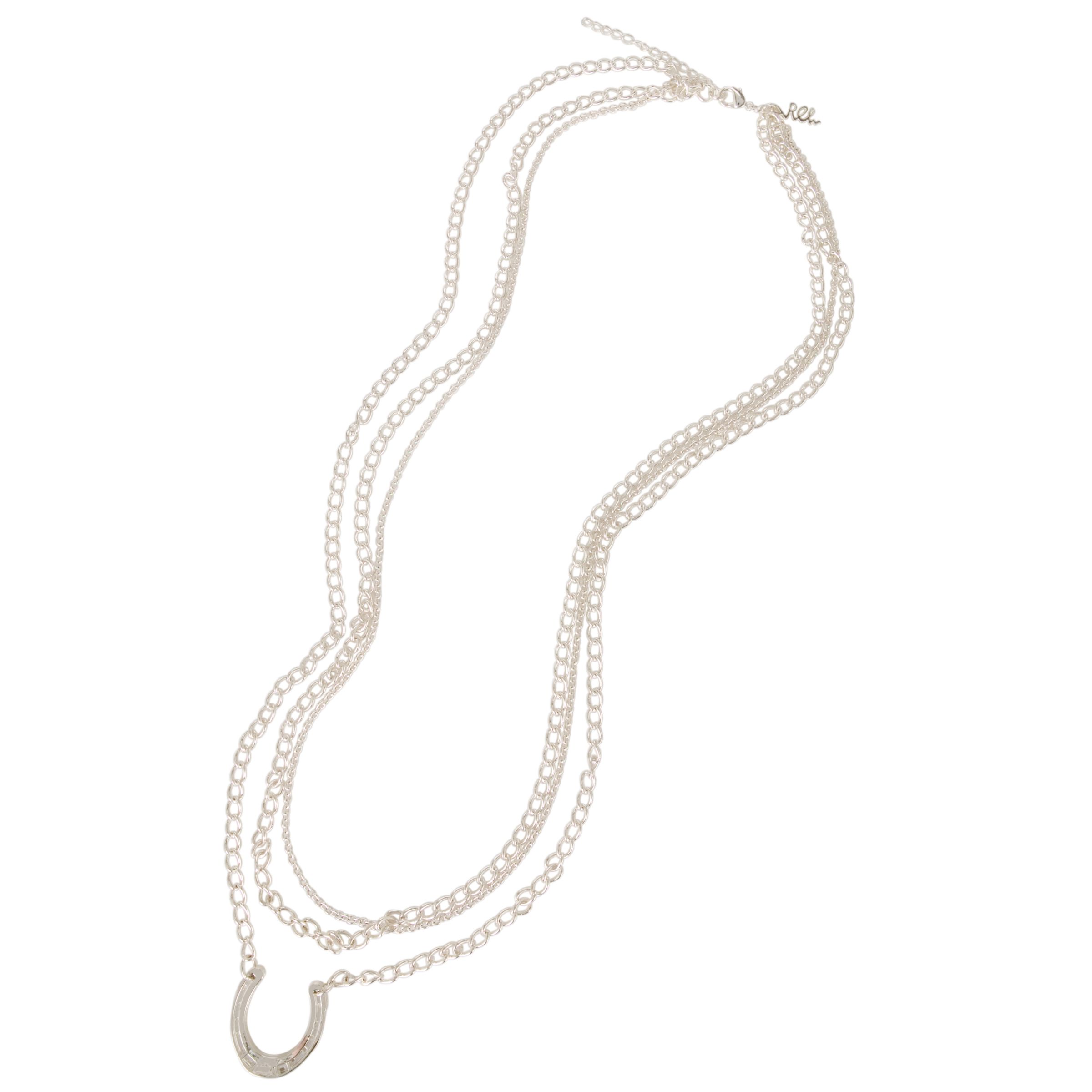 Renaissance Life Horse Shoe Necklace, Silver