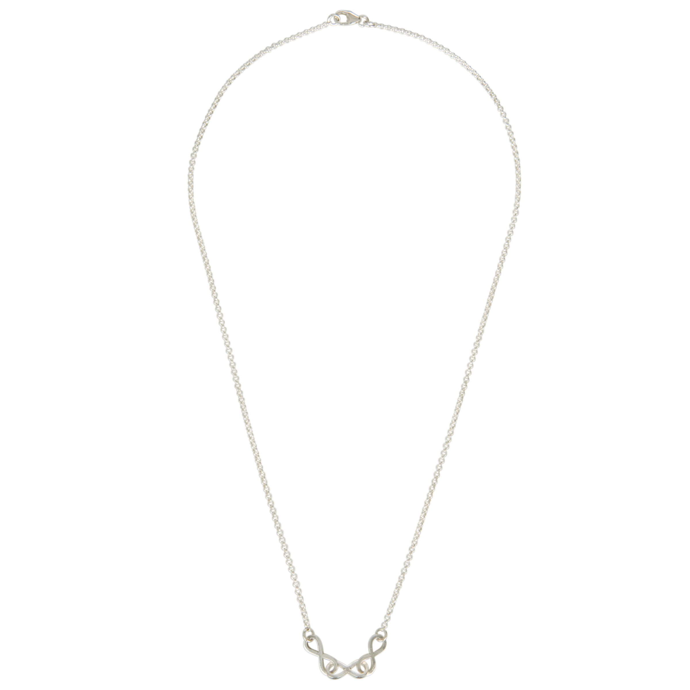 Renaissance Life Petite Eternity Necklace, Silver