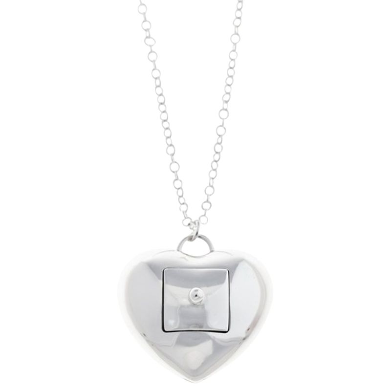 Renaissance Life Secret Heart With Box Necklace, Silver