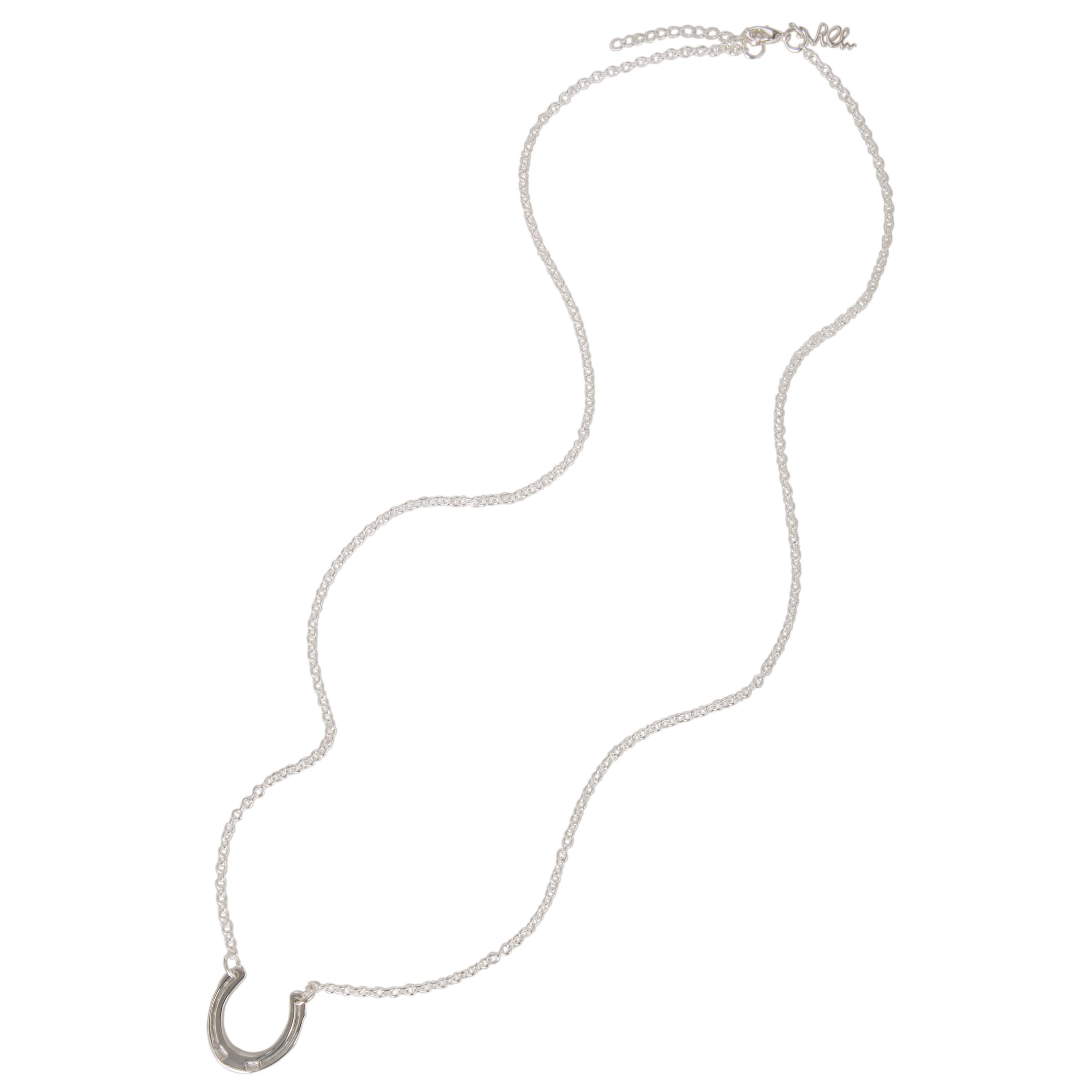 Renaissance Life Single Horse Shoe Necklace, Silver