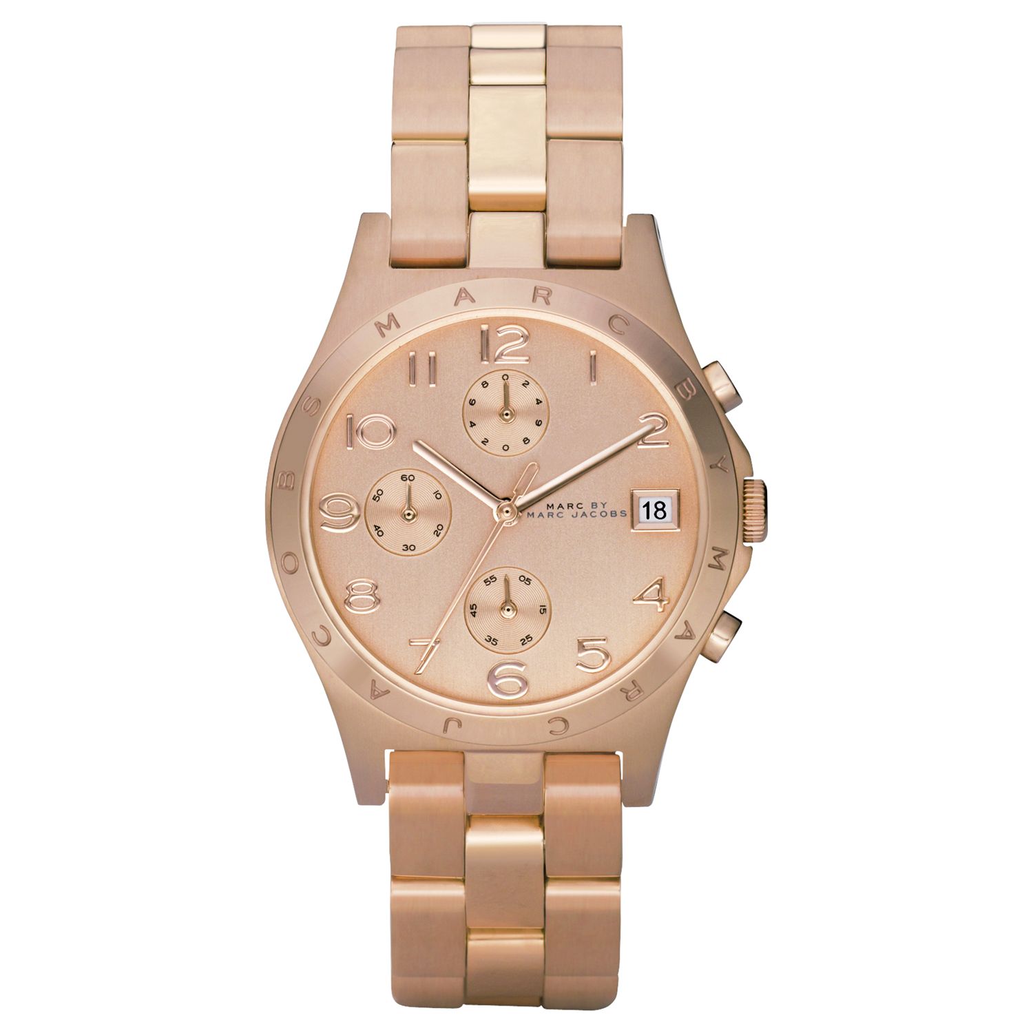 Marc by Marc Jacobs MBM3074 Chronograph Rose Gold Bracelet Watch