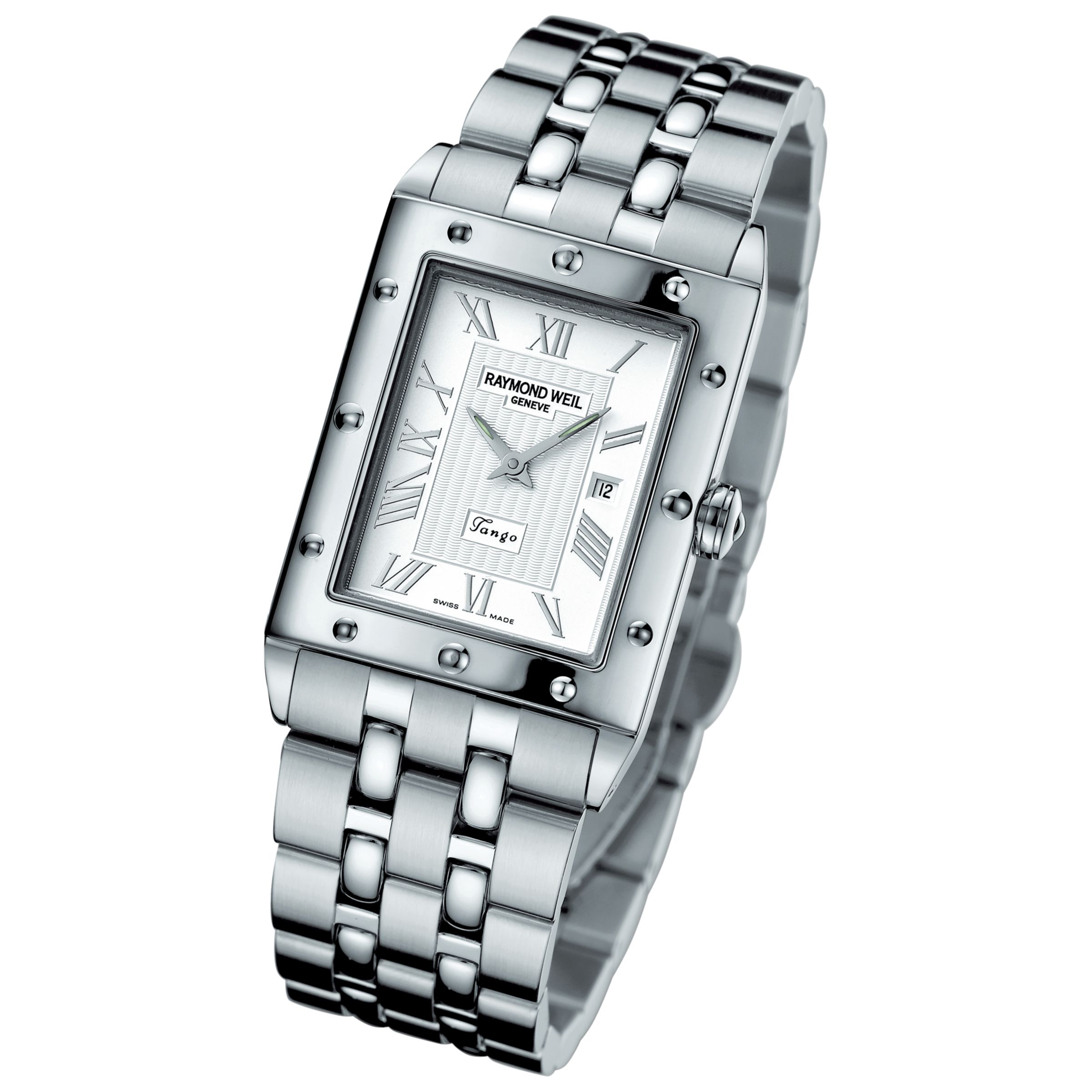 Raymond Weil 5381-ST-00658 Tango Silver Rectangular Bracelet Watch