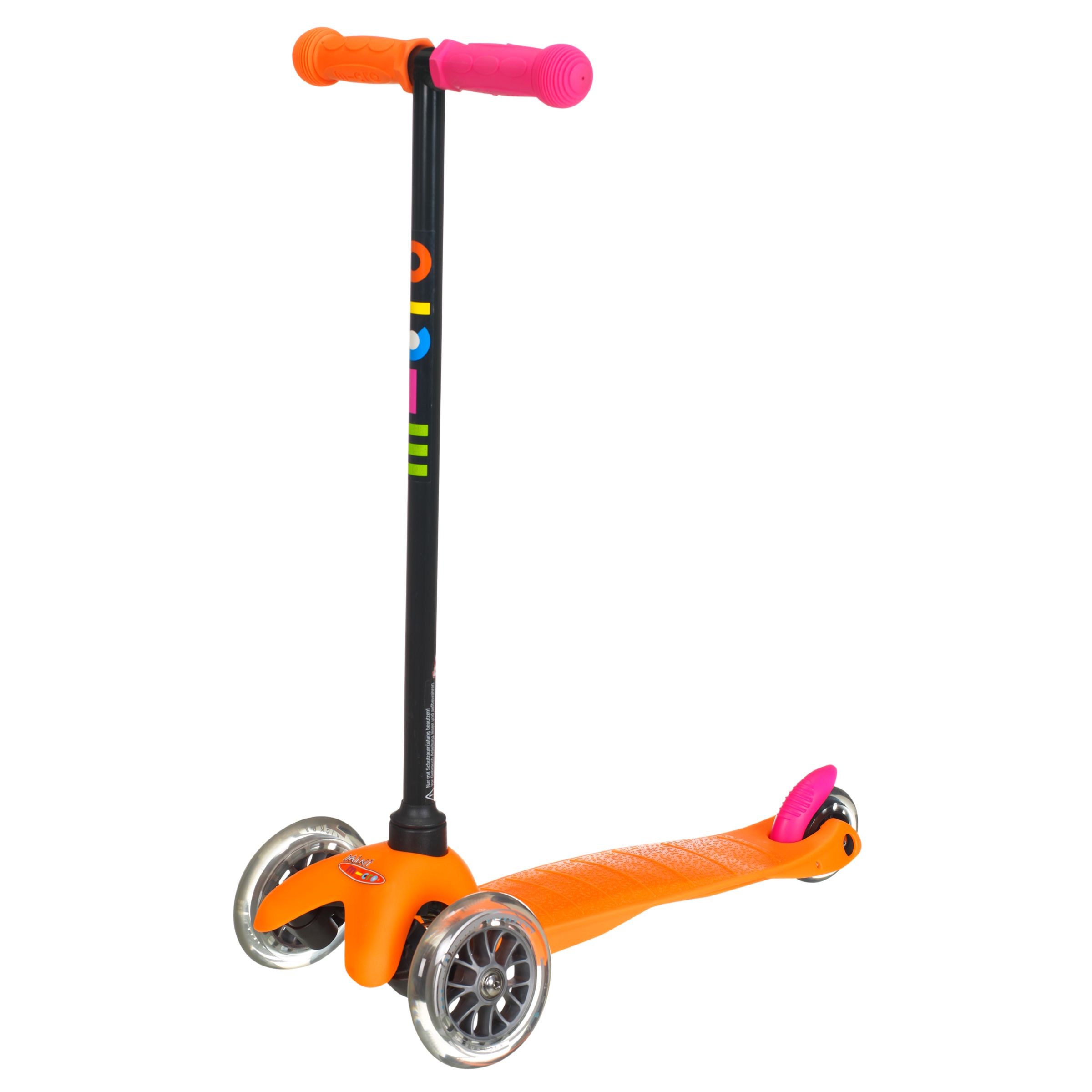 Mini Micro T-Bar Scooter, Neon Orange