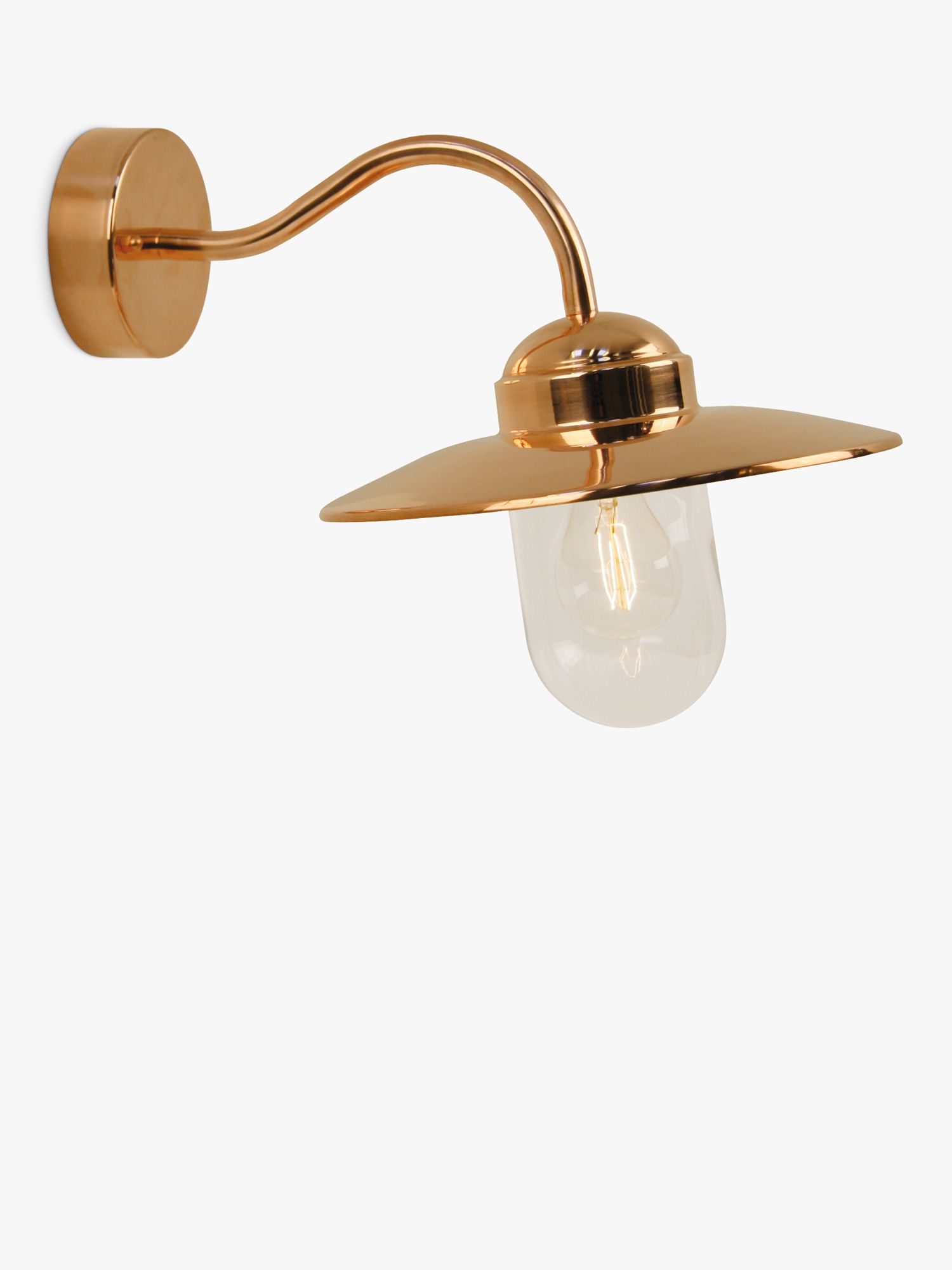 Luxembourg Outdoor Wall Light, Copper