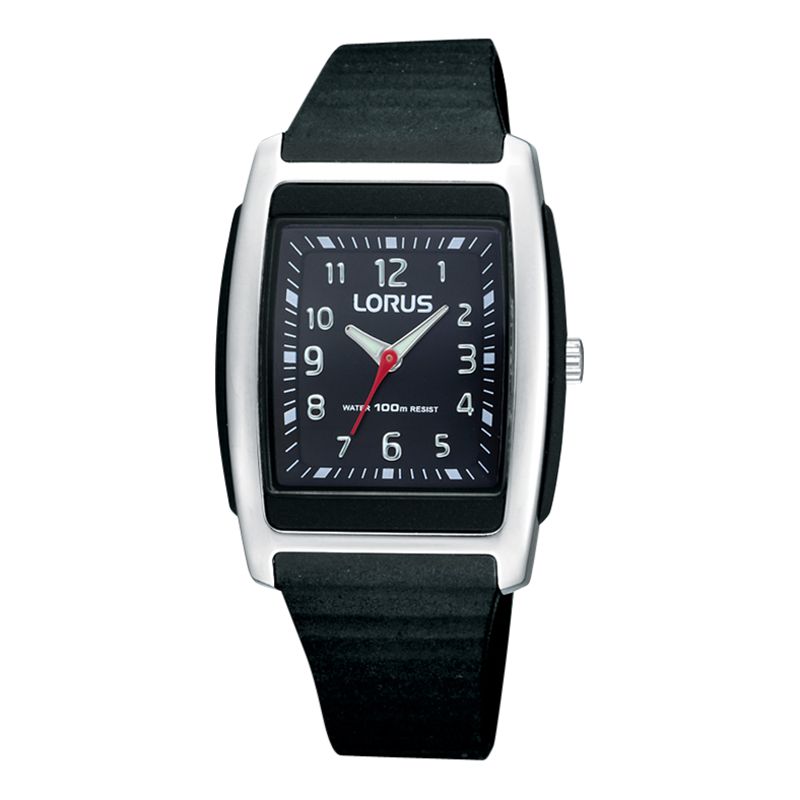 Lorus RRX83CX9 Kids Unisex Black Silicone Strap Watch