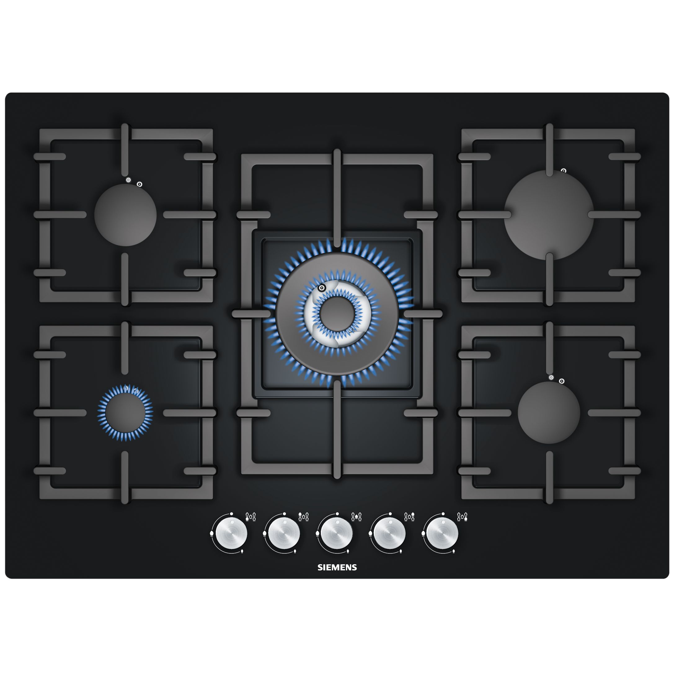 Siemens EP716QB91E Gas Hob, Black