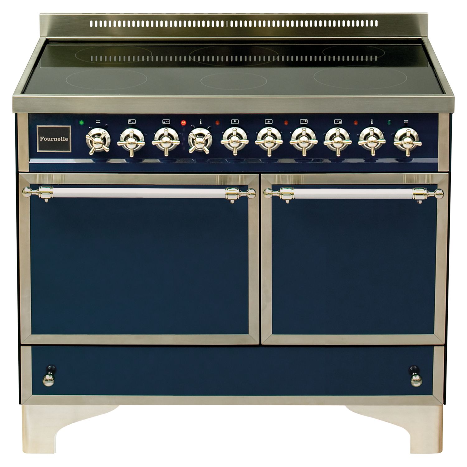 Fournelle Carelle Electric Range Cooker, Blue, QDN100-I-B at John Lewis
