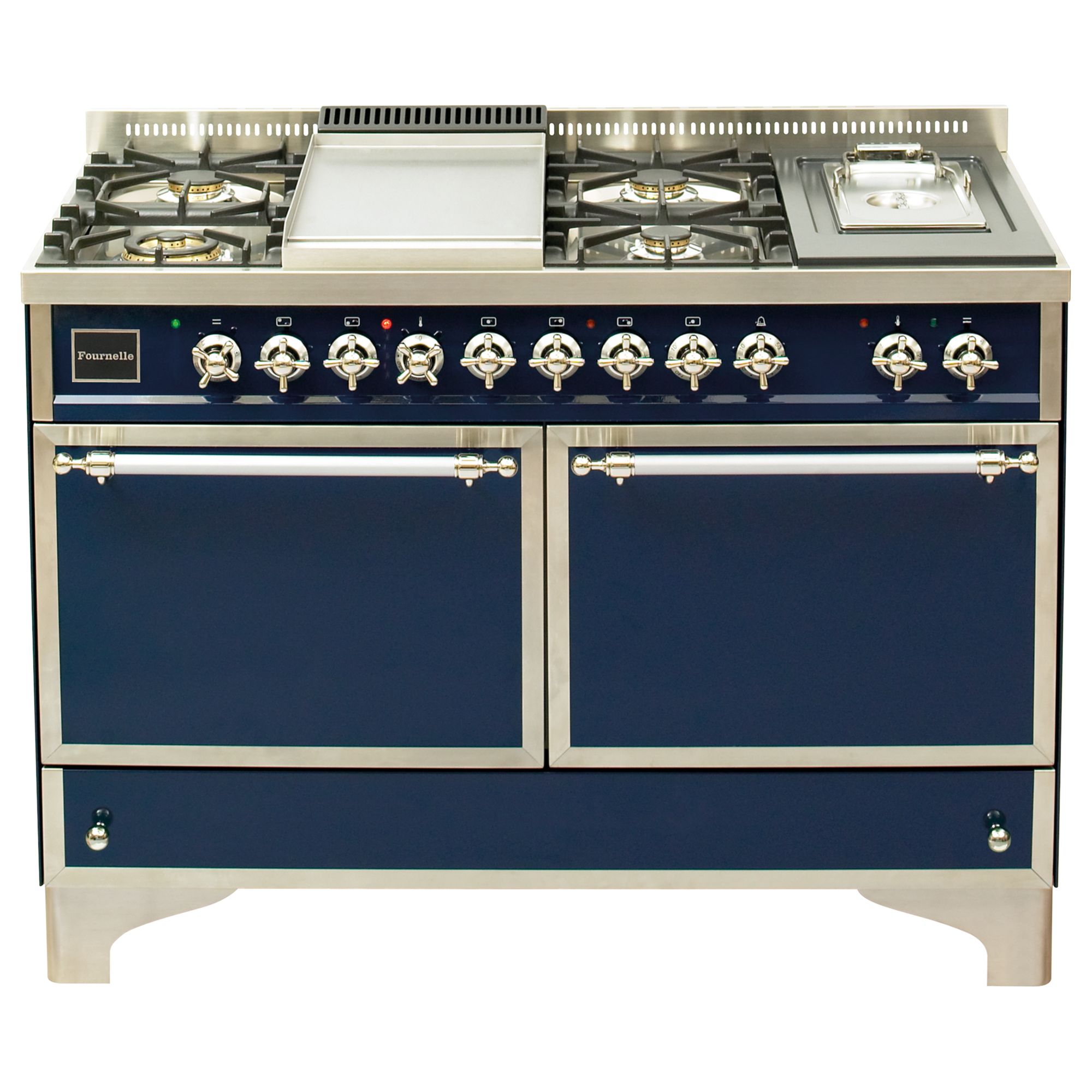 Fournelle Lafleur Dual Fuel Range Cooker, Blue, QDN120-FR-B at John Lewis