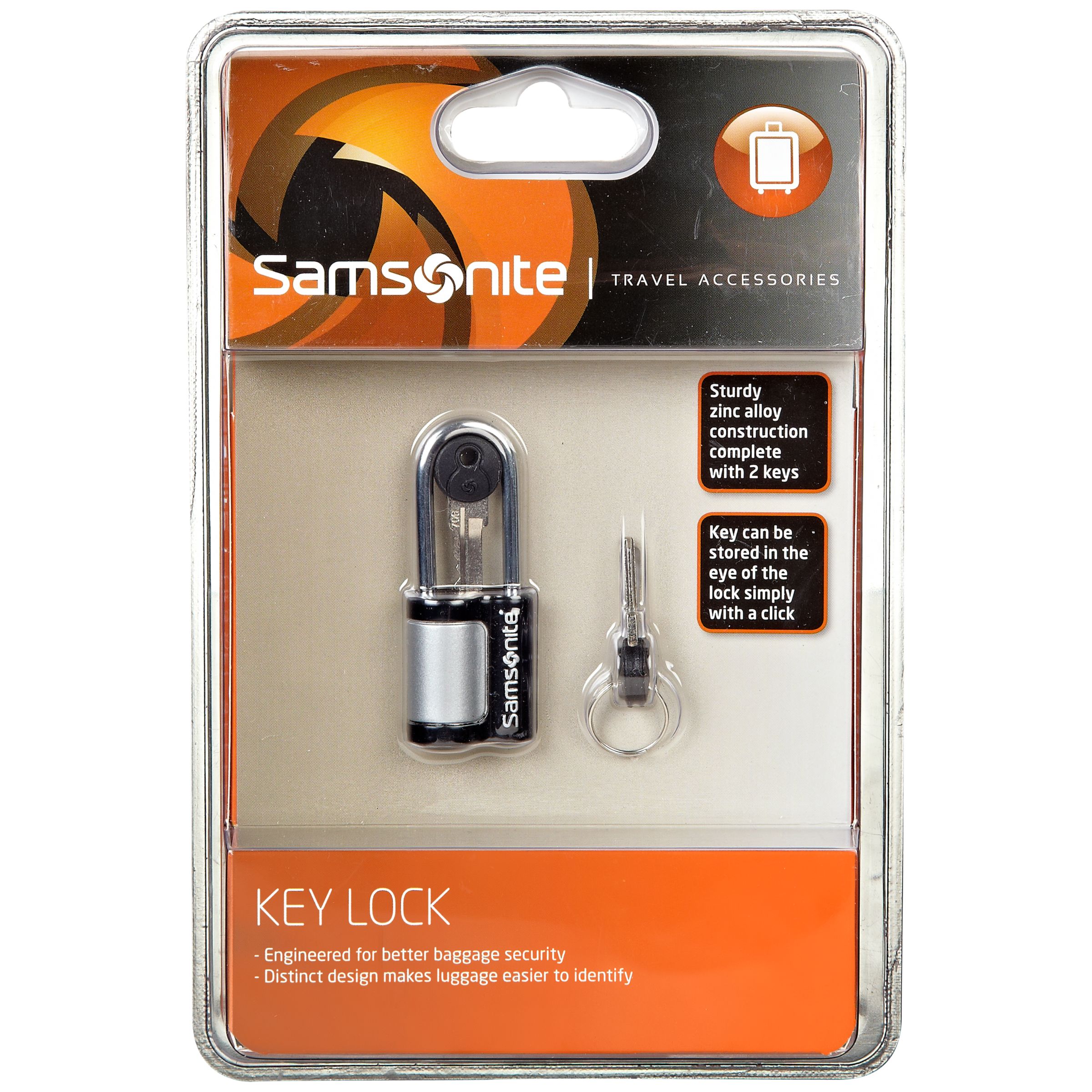 Samsonite Luggage Key Lock, Black