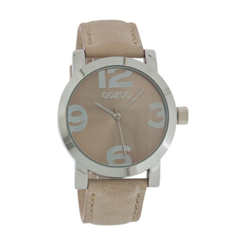Oozoo C4186 Unisex Sand Dial Leather Strap Watch