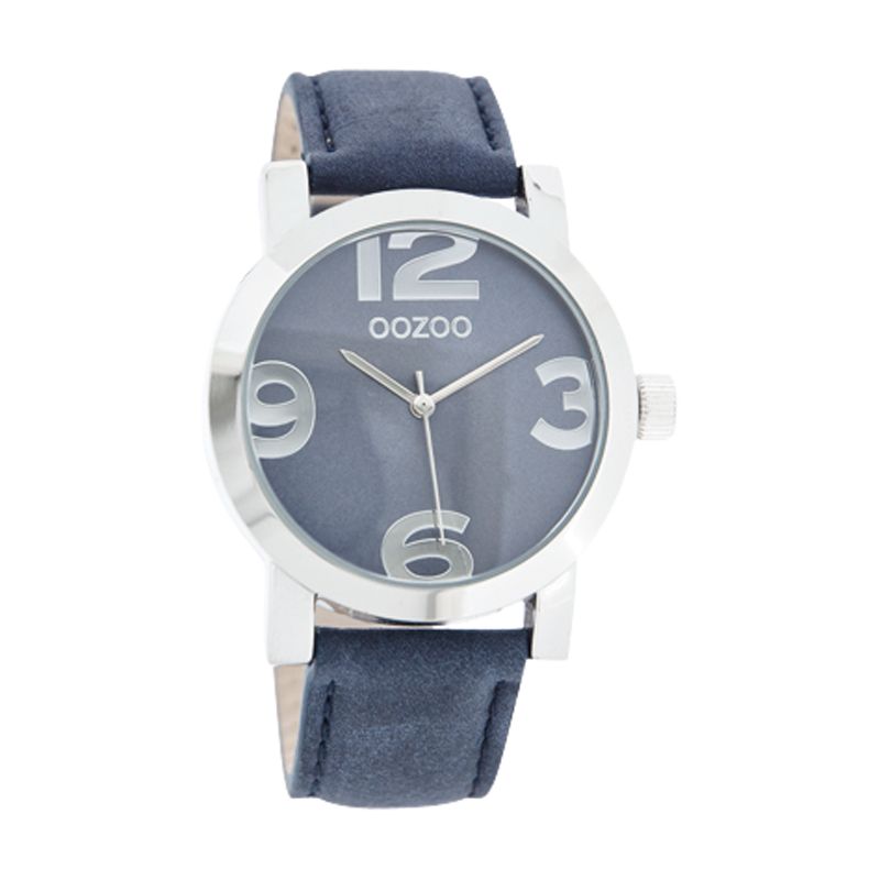 Oozoo C4187 Unisex Purple Dial Leather Strap Watch