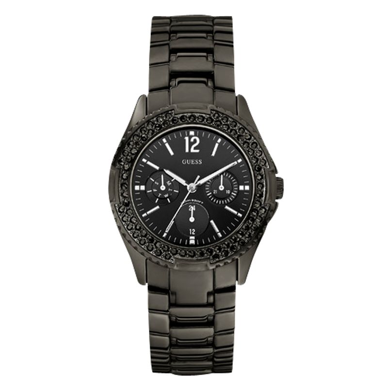 Guess W14543L1 Women's Candy Pop Chronograph Bracelet Watch, Black at John Lewis