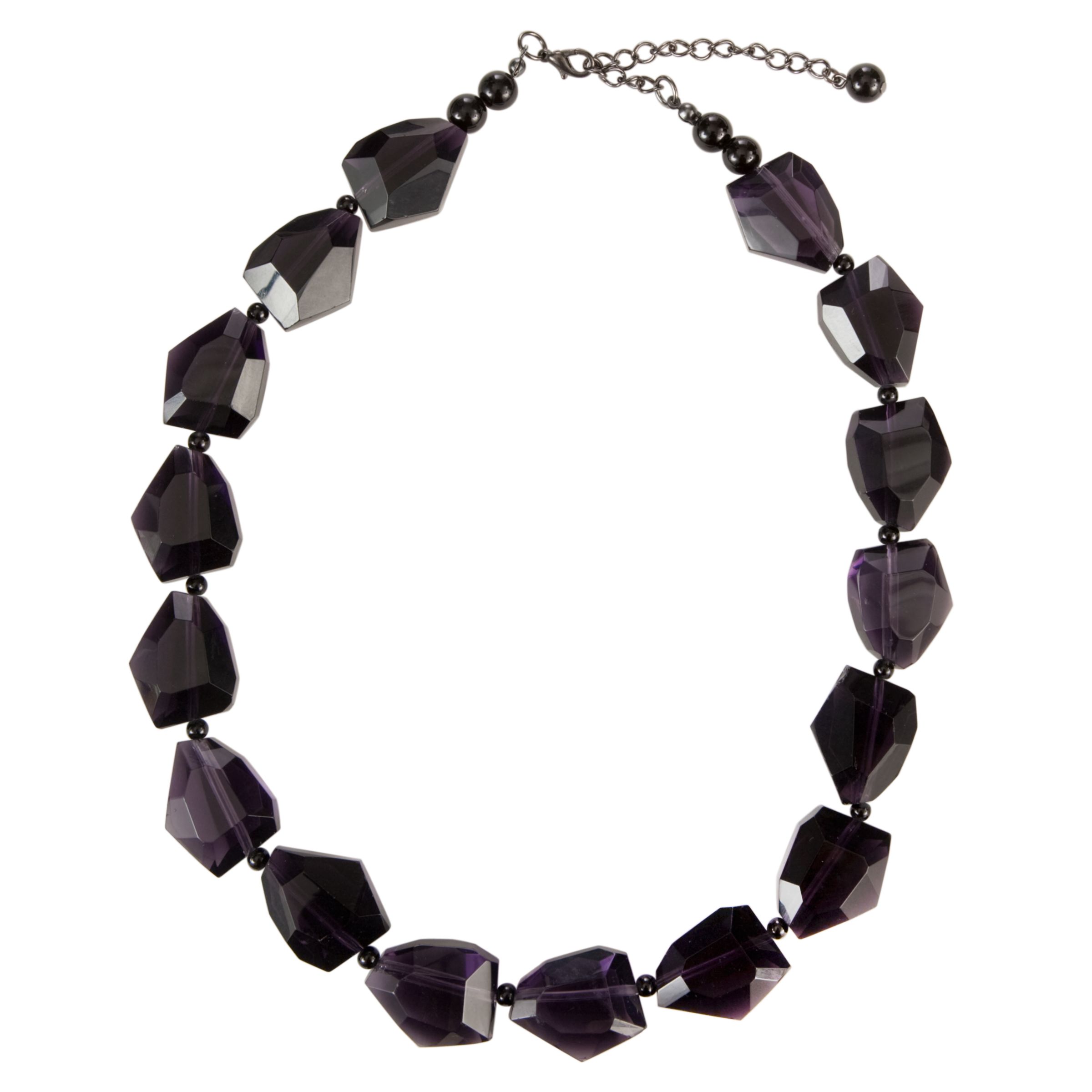 John Lewis Women Irregular Jet Bead Necklace