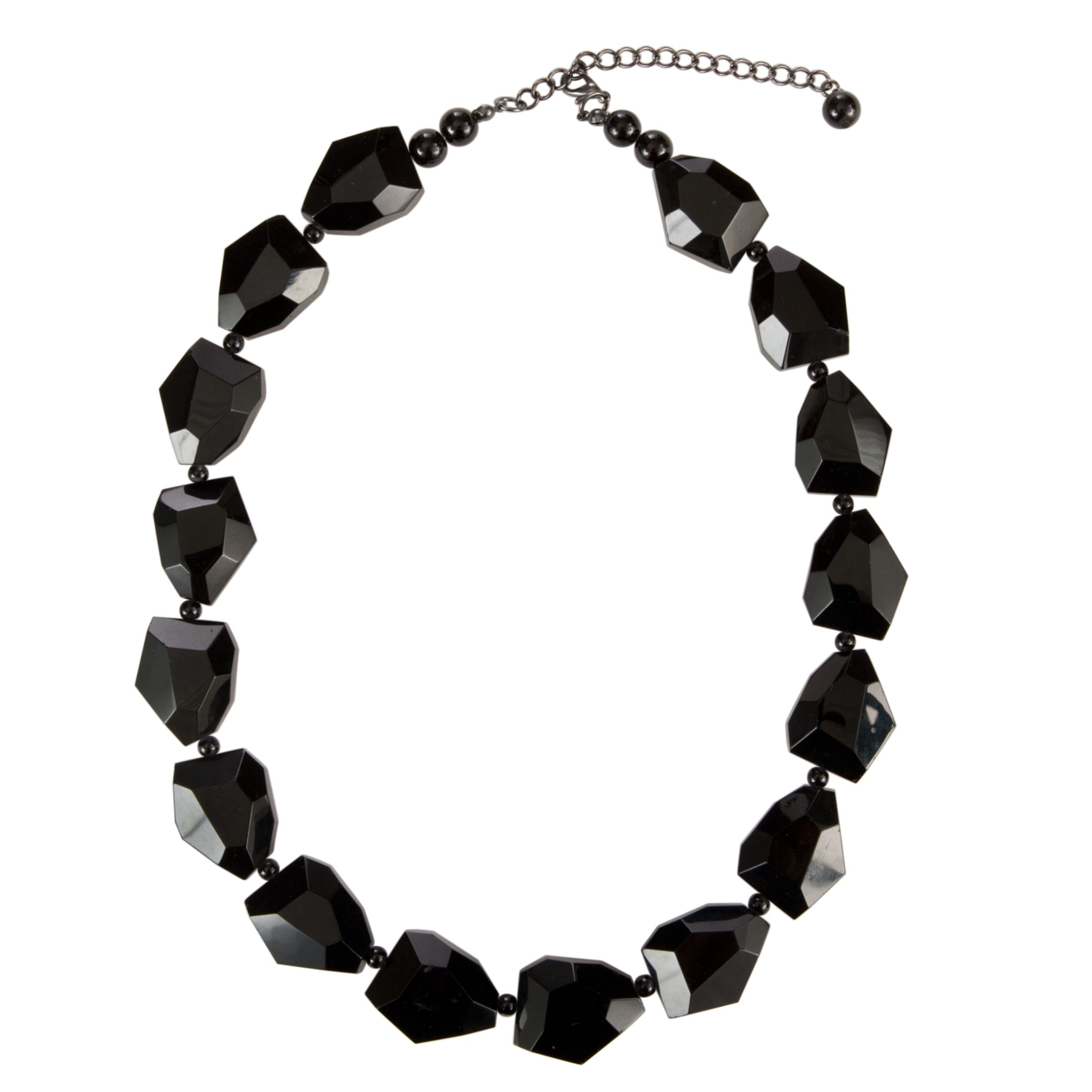 John Lewis Women Jet Beaded Necklace, Black