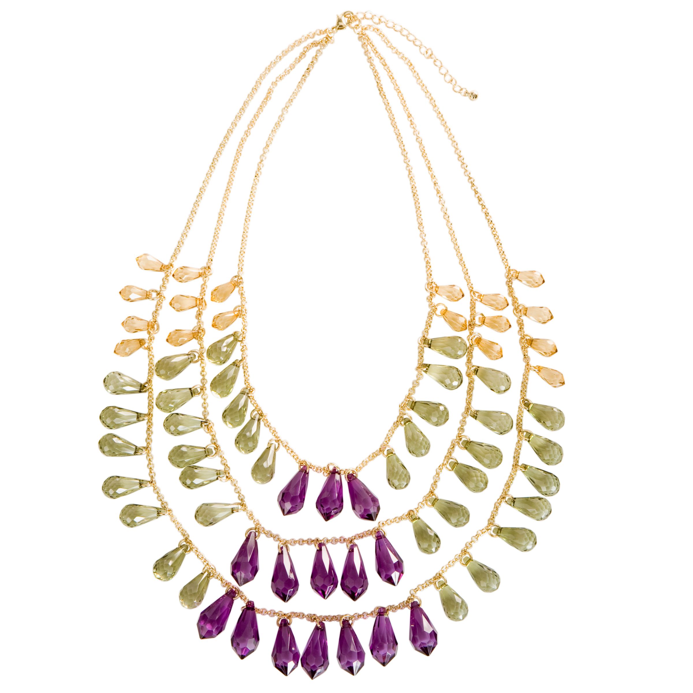 John Lewis Women 3 Strand Drop Necklace