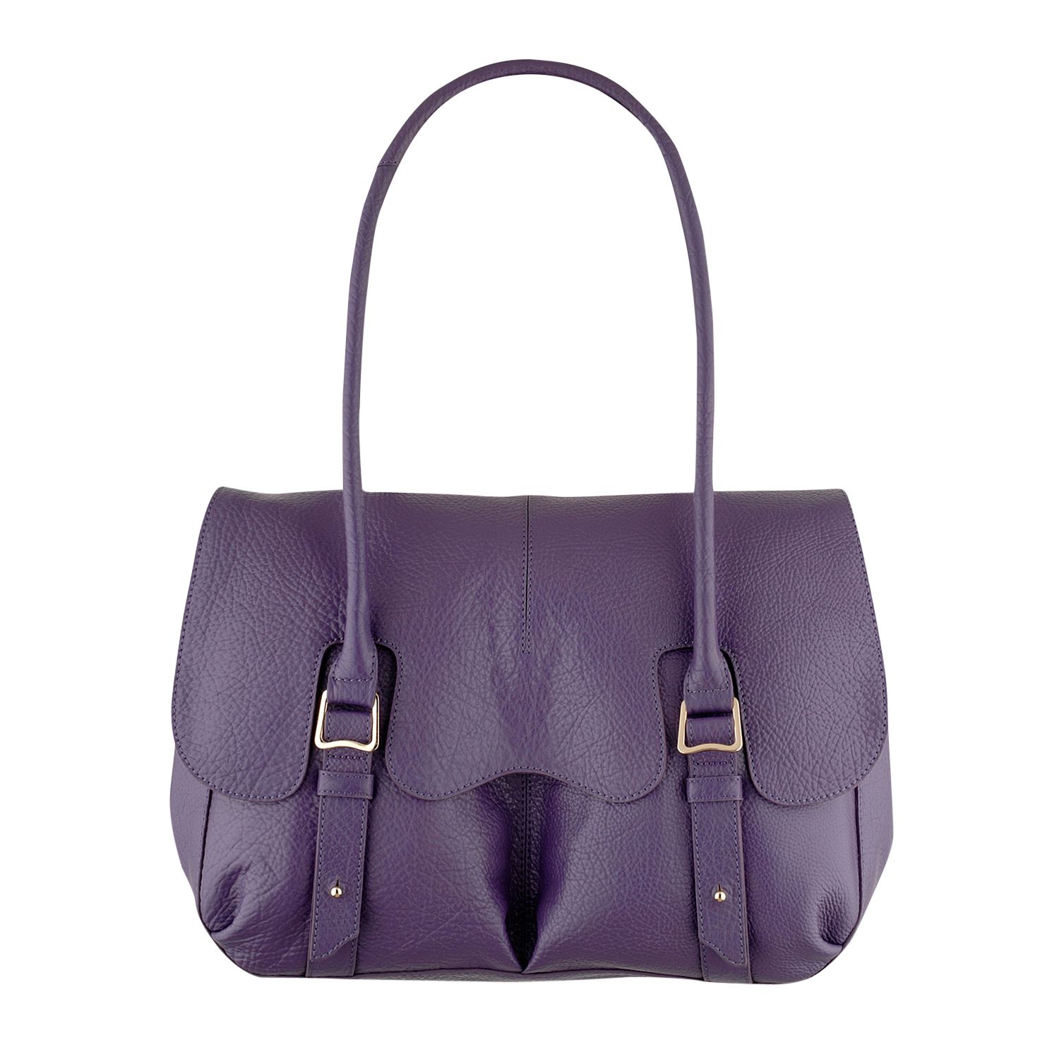 Radley Grosvenor Large Flap Over Tote Workbag Purple