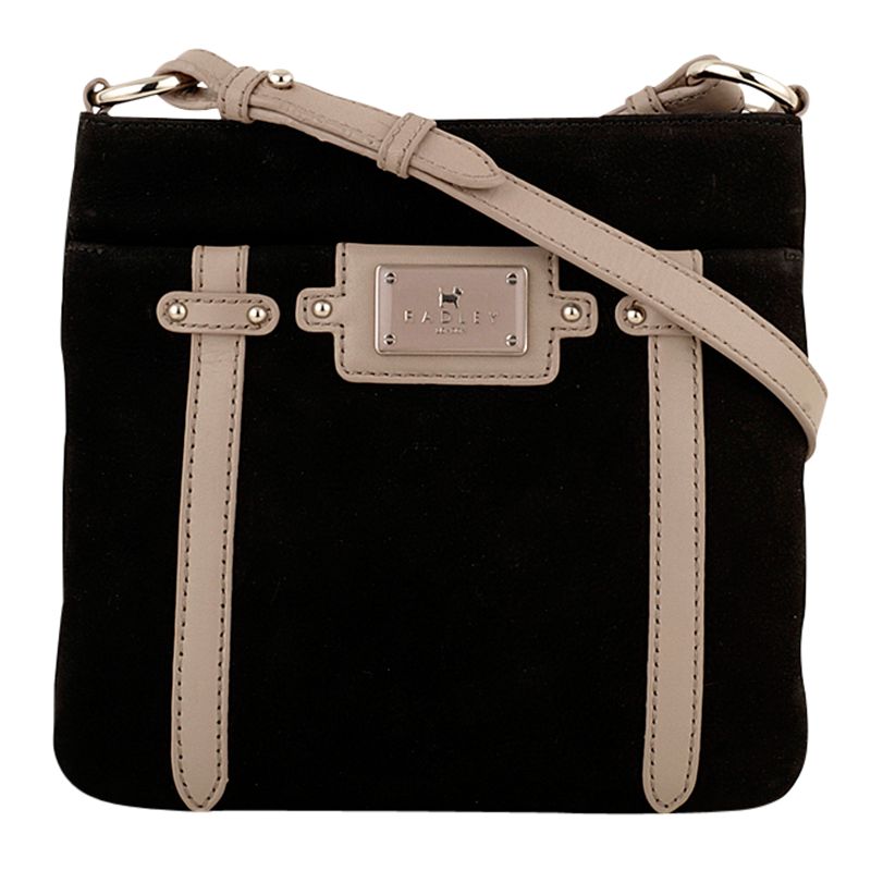 Radley Ealing Small Zip Top Across Body Handbag Black