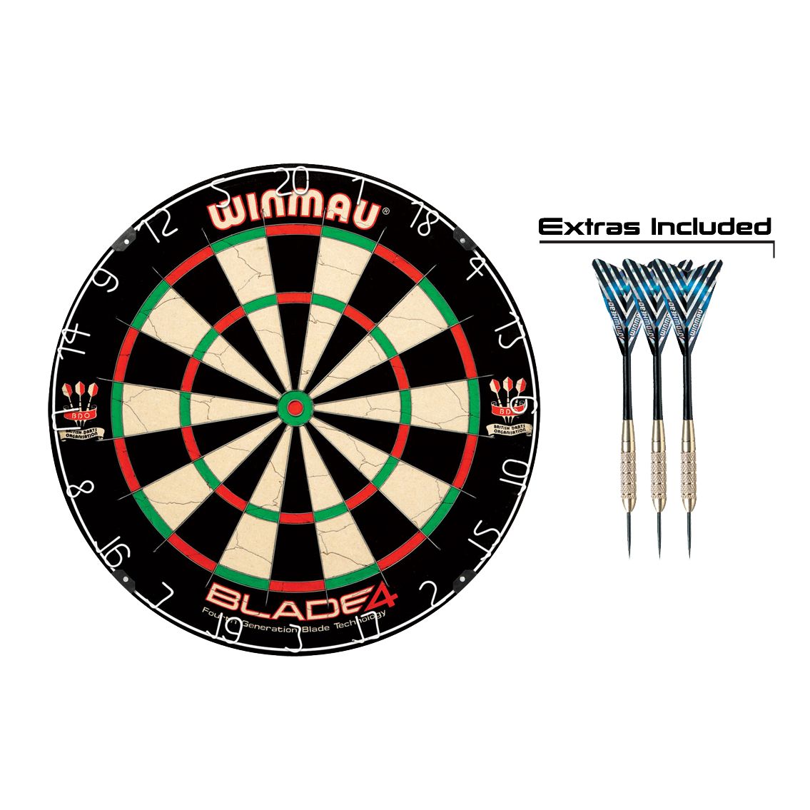 Winmau Blade 4 Dartboard with Deluxe Darts