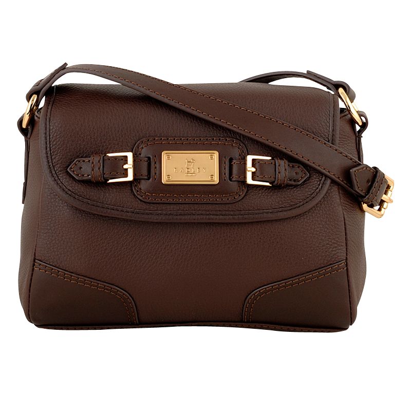 Radley Christa Medium Flap Over Across Body Handbag Brown