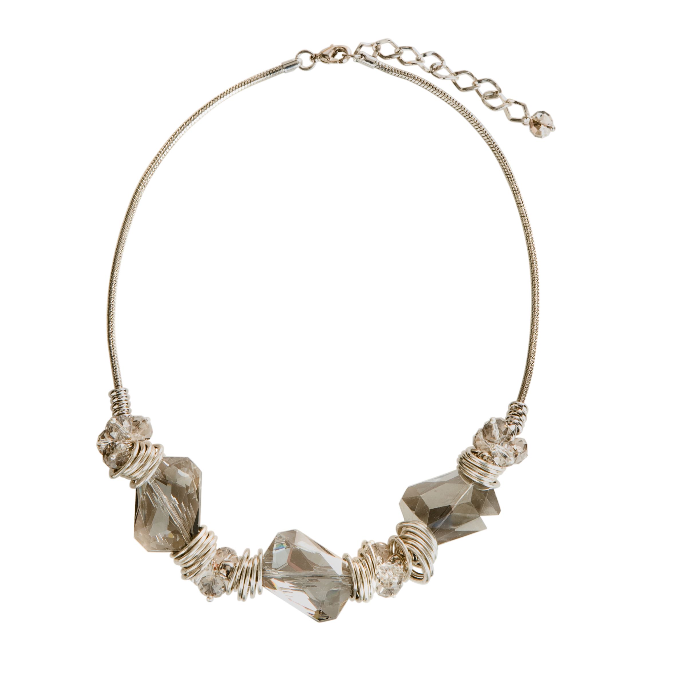 John Lewis Women Stone and Metal Short Necklace