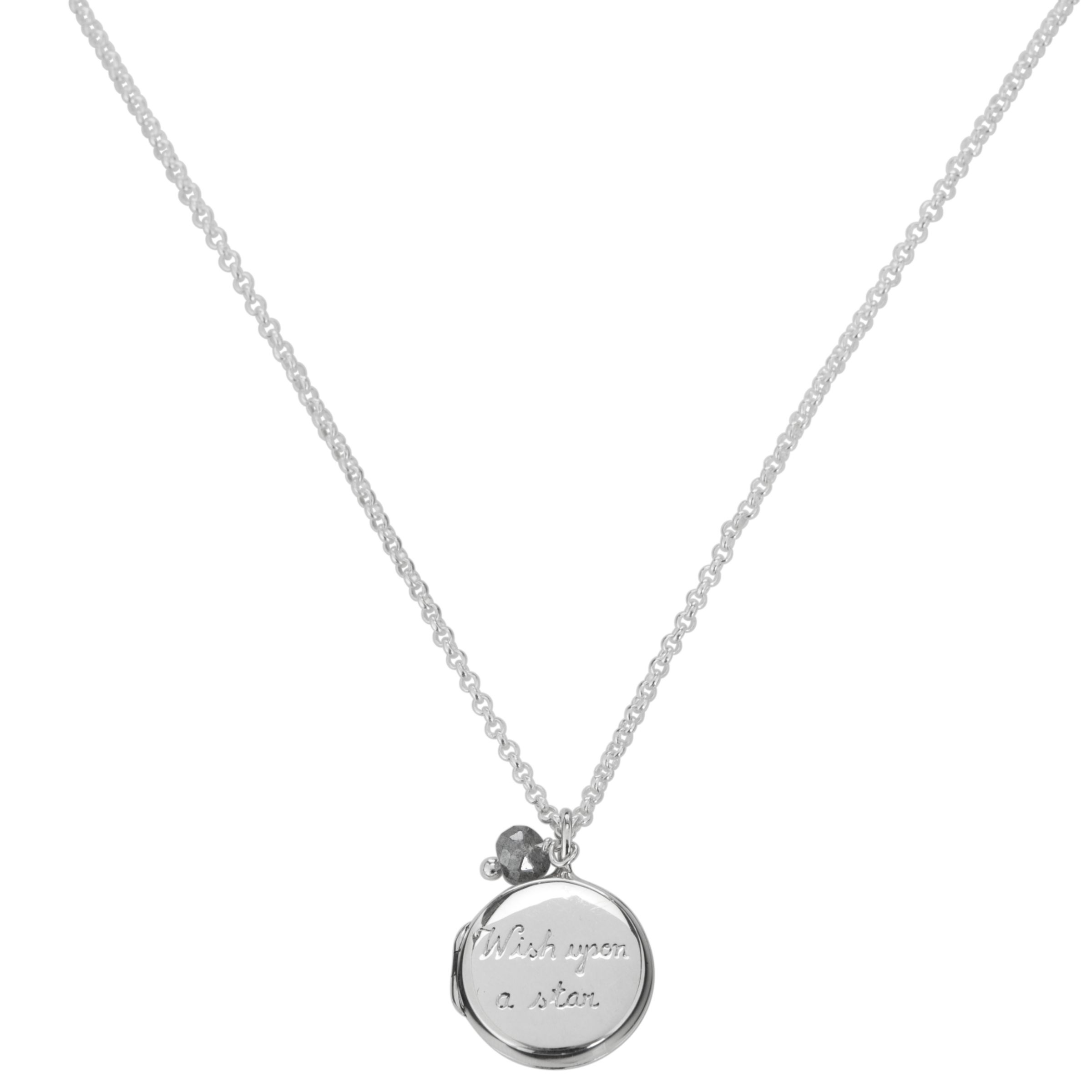 Martick Wish Upon A Star Secret Locket Necklace, Silver